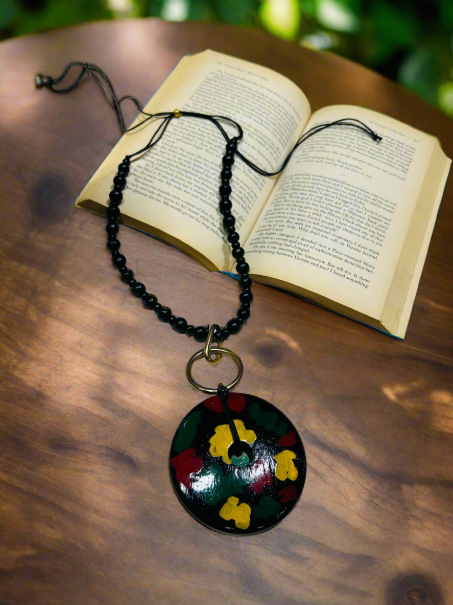 Black painted Necklace - Garud Wear