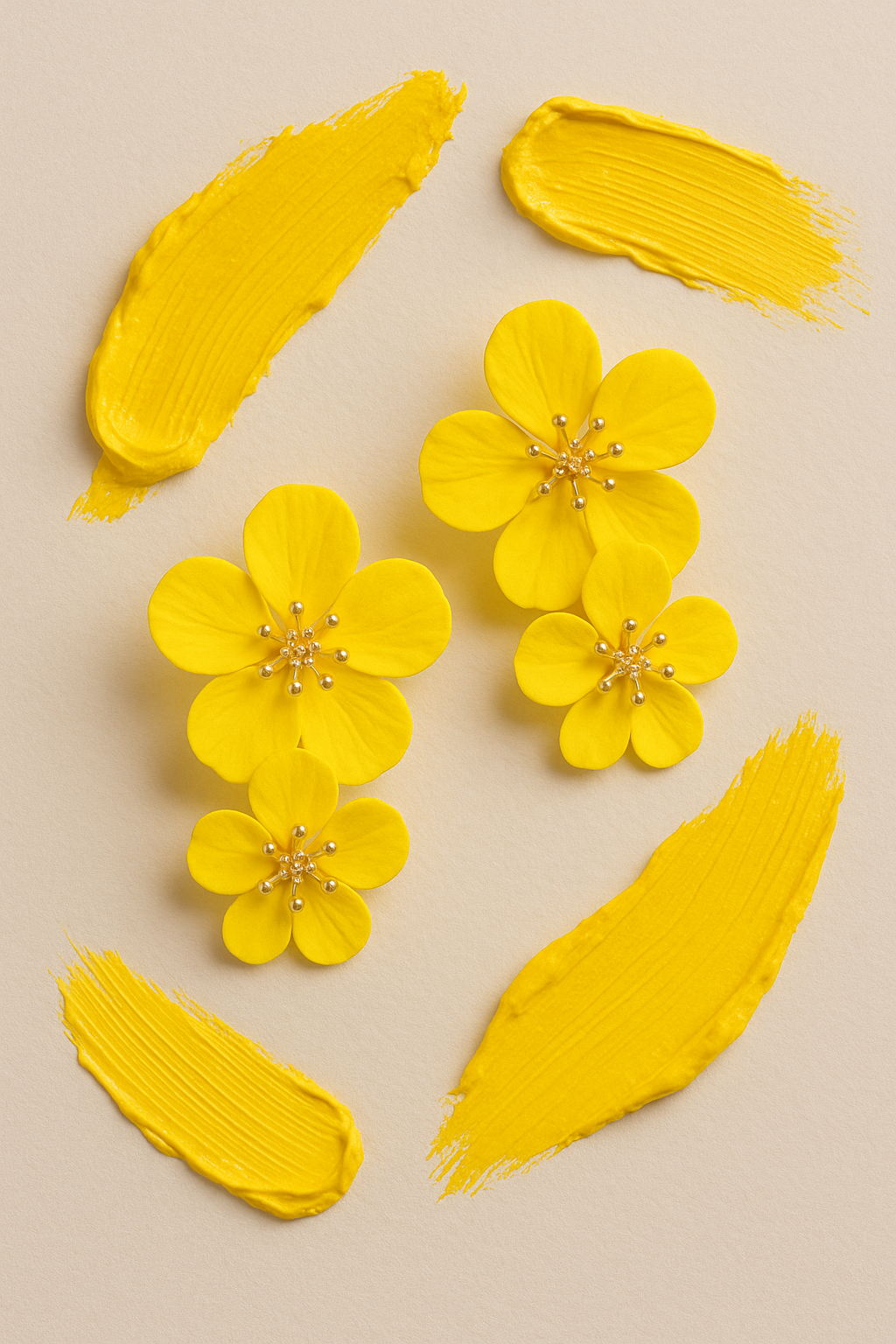 Yellow Flowers Drop Garud Wear