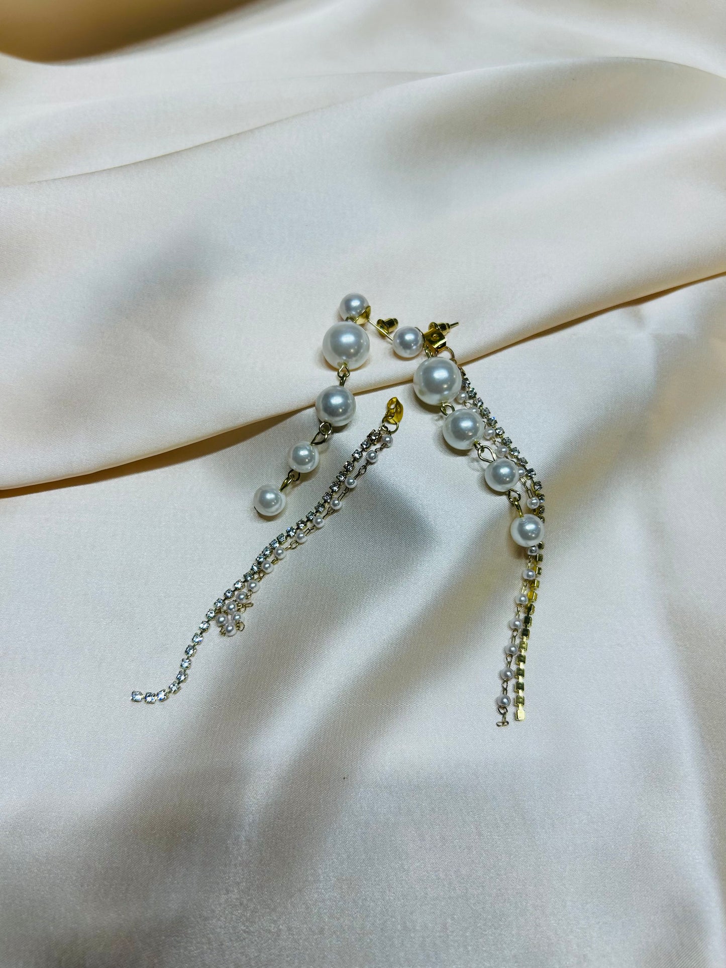 Pearl Chain Earrings - Garud Wear
