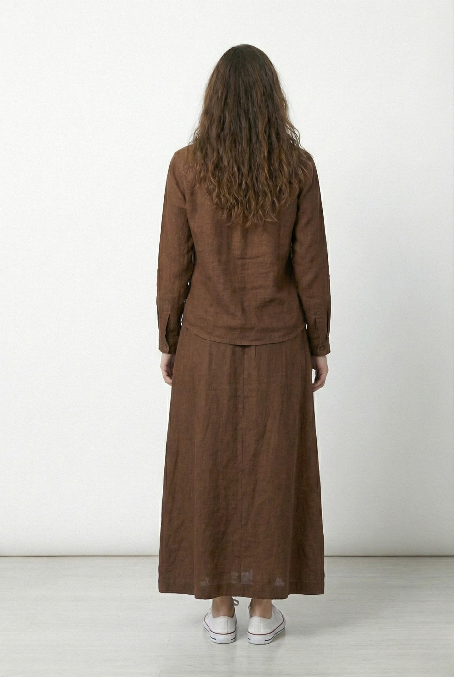 Brown Linen Cord Set Garud Wear