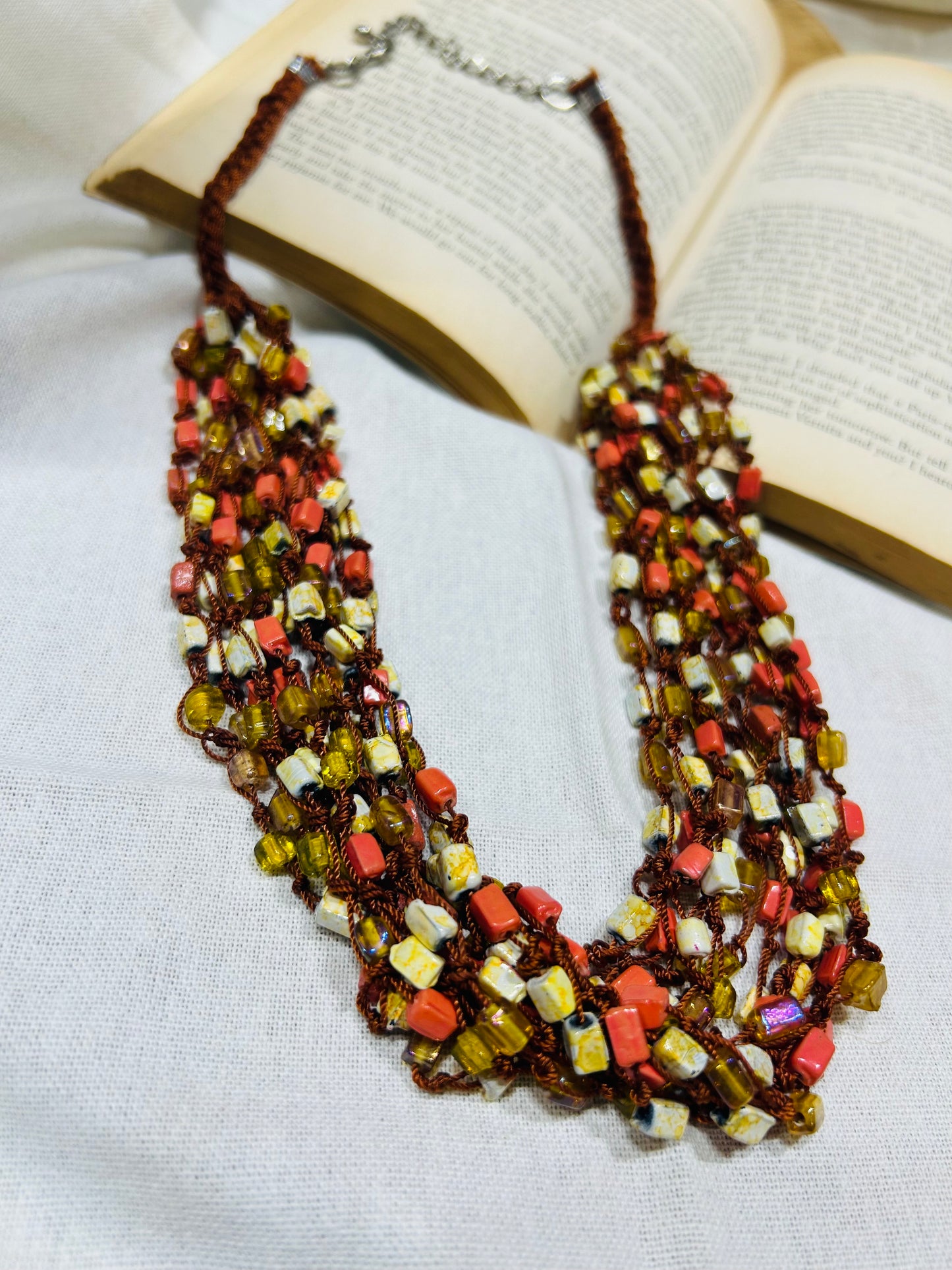 Multi bone beads Necklace Garud Wear