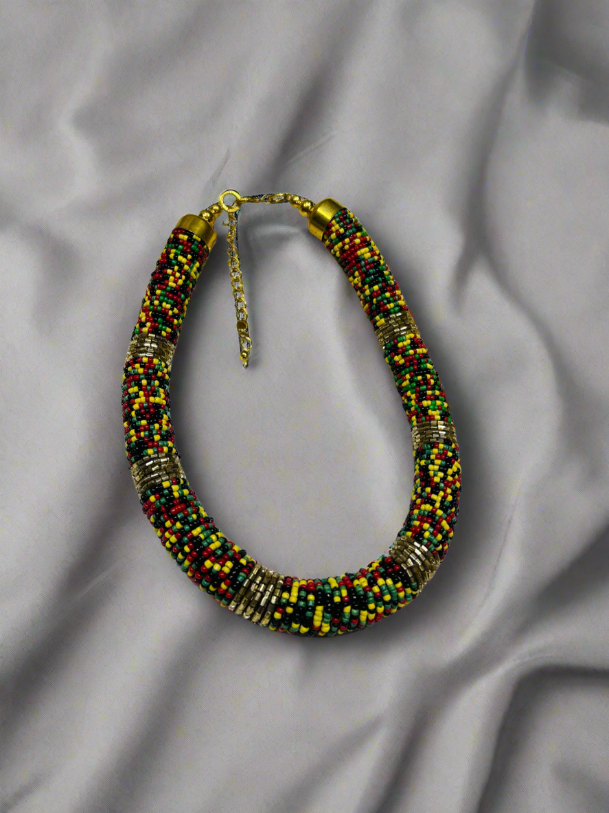 Multi color Necklace Guiyaa Jewels
