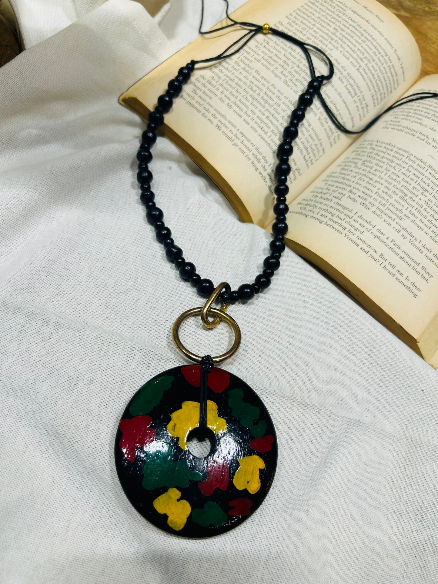 Black painted Necklace - Garud Wear