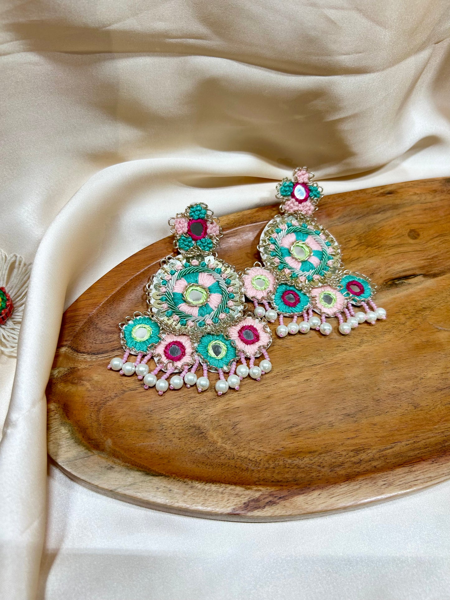 Aqua Blossom Earrings - Garud Wear