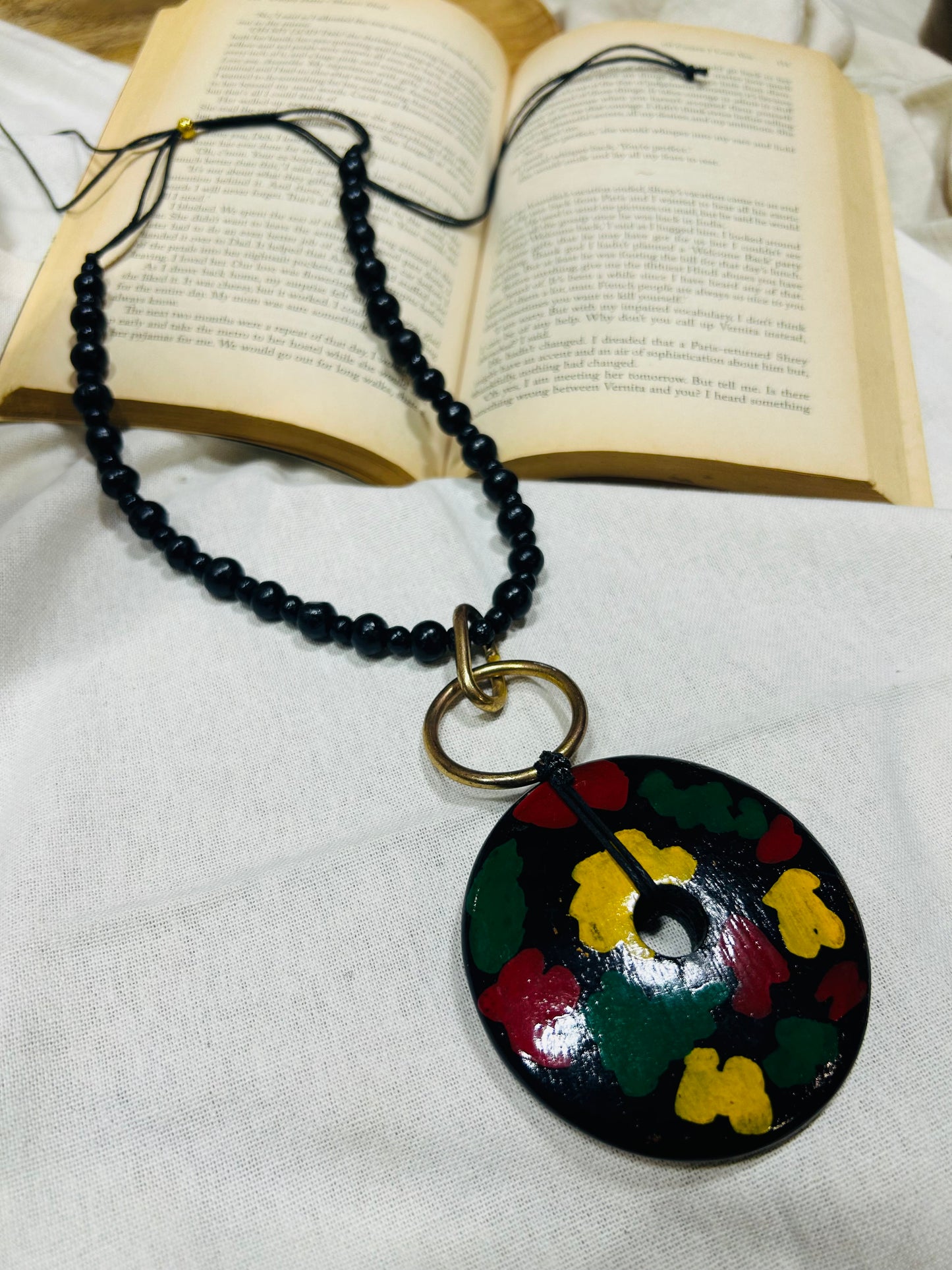 Black painted Necklace - Garud Wear