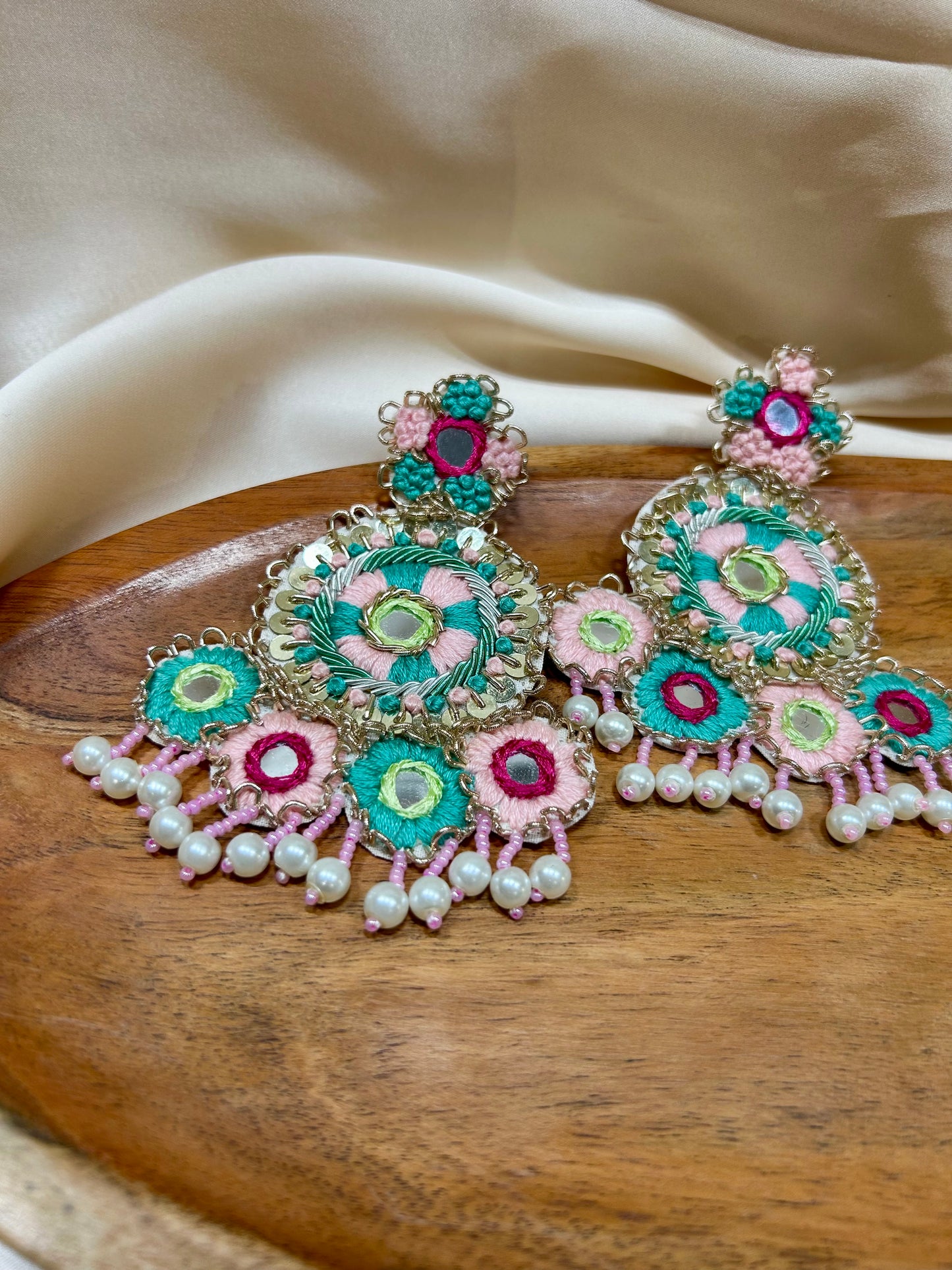 Aqua Blossom Earrings - Garud Wear