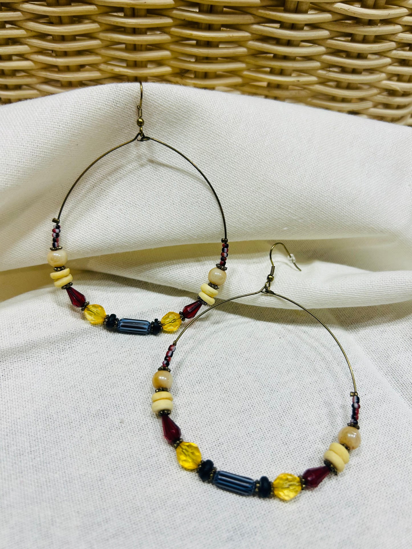 Sunny Beaded Hoops - Garud Wear