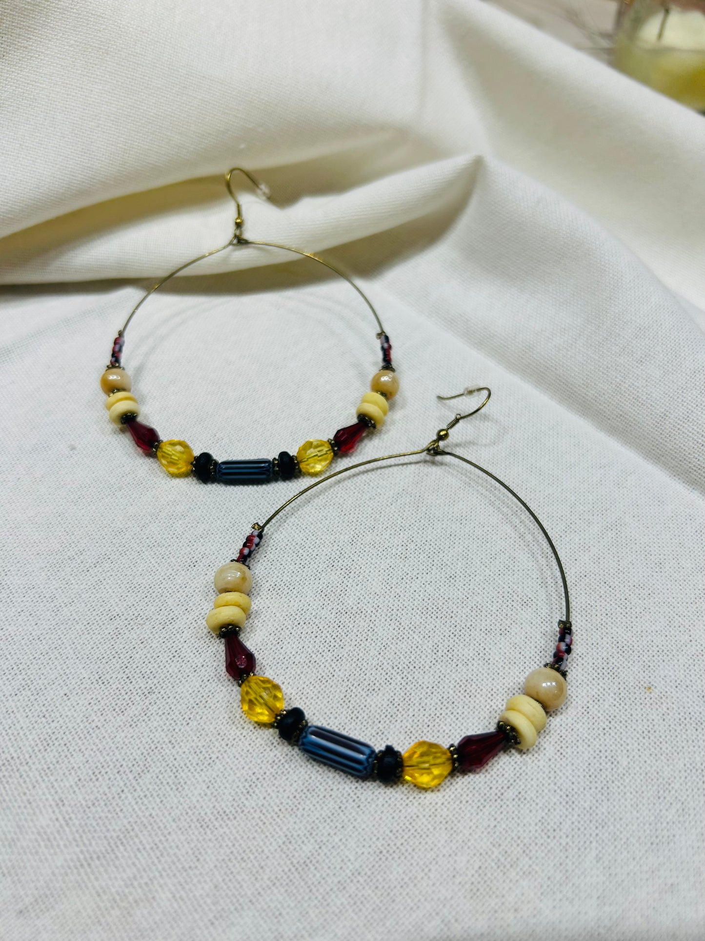 Sunny Beaded Hoops - Garud Wear