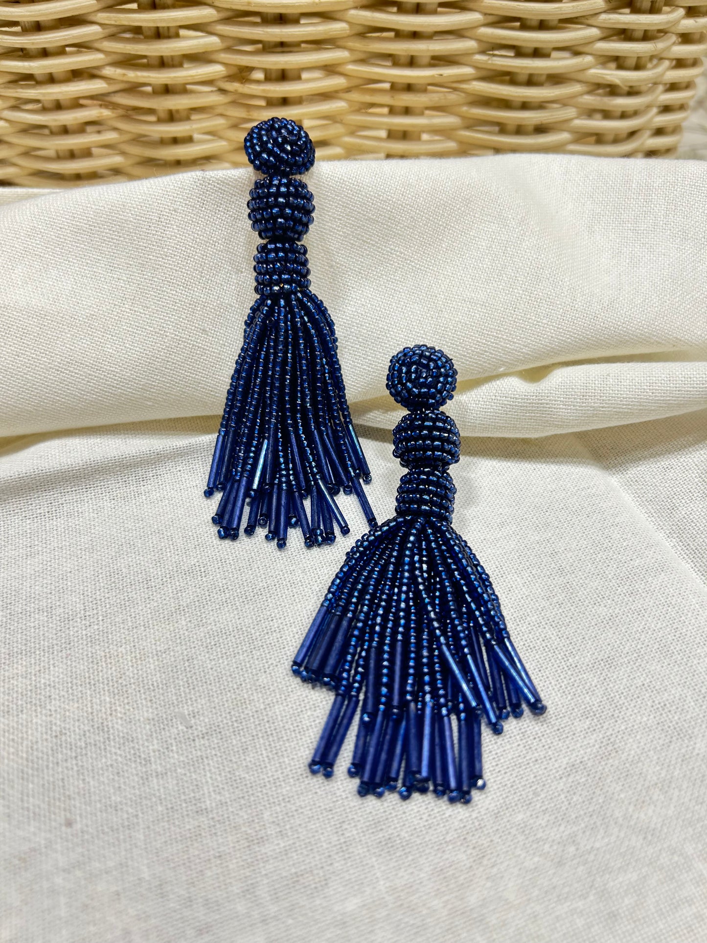 Blue Haze Tassel Dangles - Garud Wear