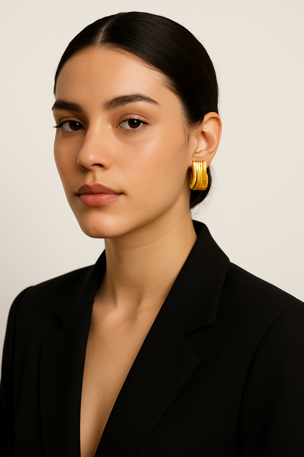 Golden Elegance Earrings Garud Wear