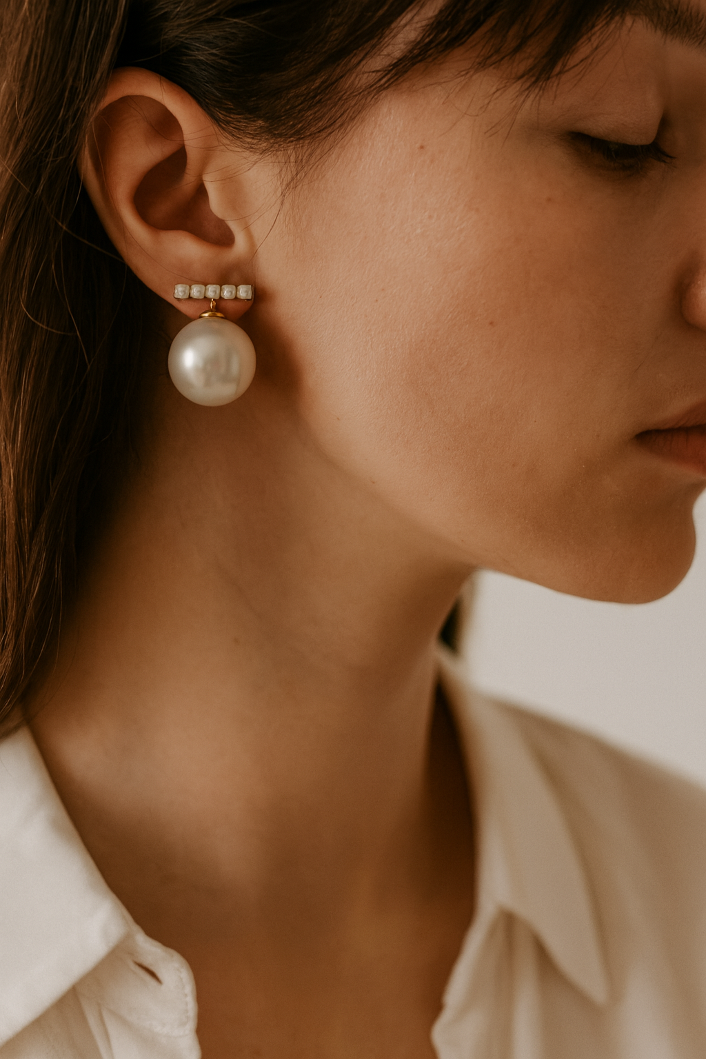 Classic White Pearl Drops Garud Wear