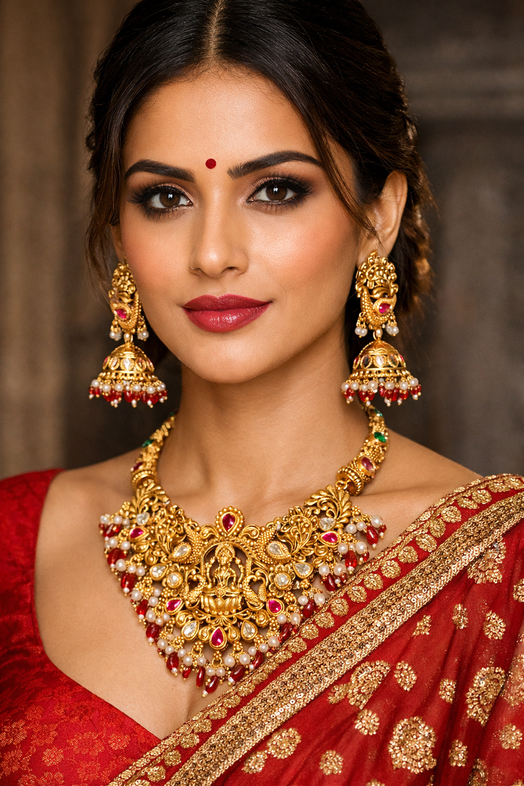 Vintage Royal Bead Necklace Garud Wear