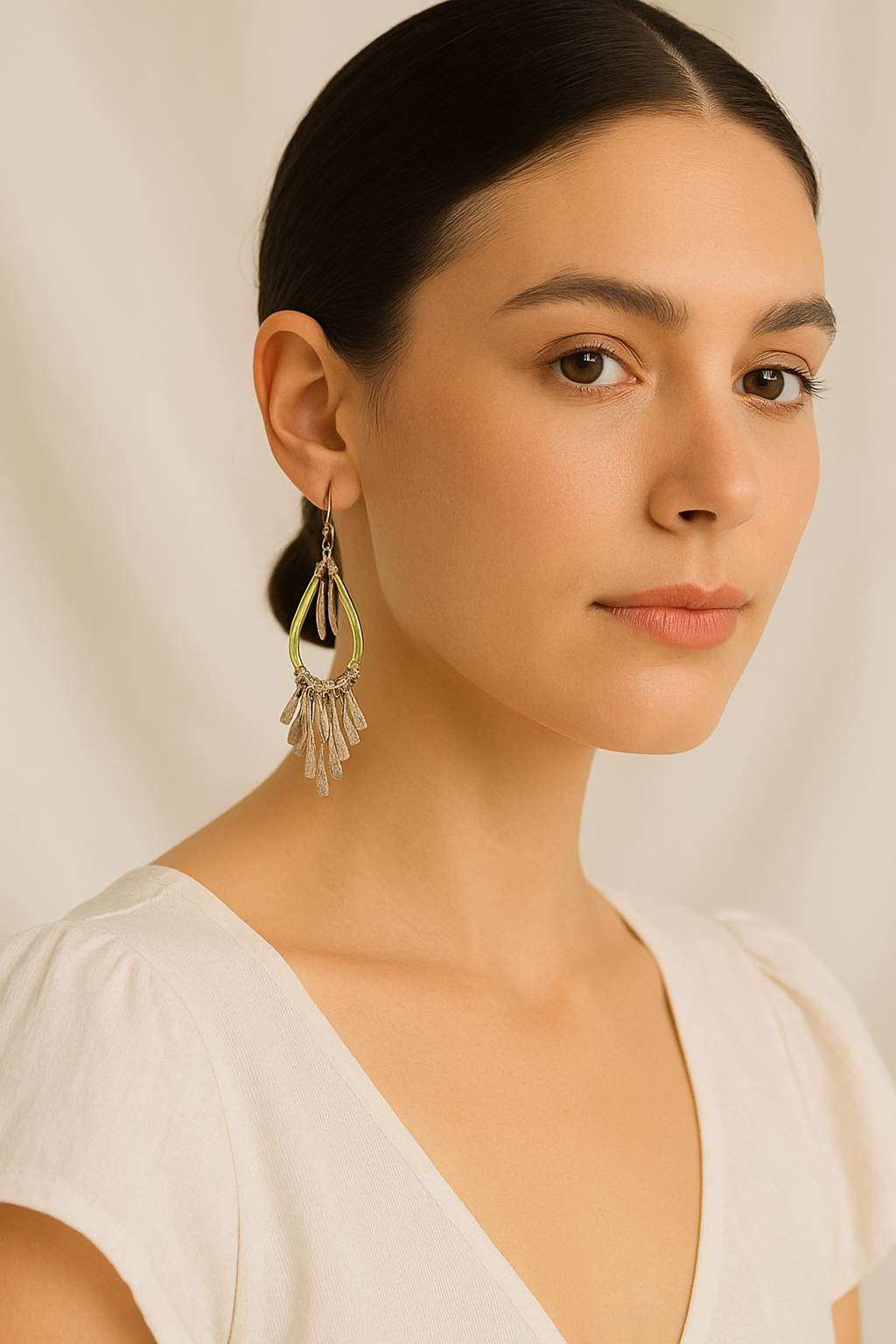 Emerald Glow Earrings Garud Wear