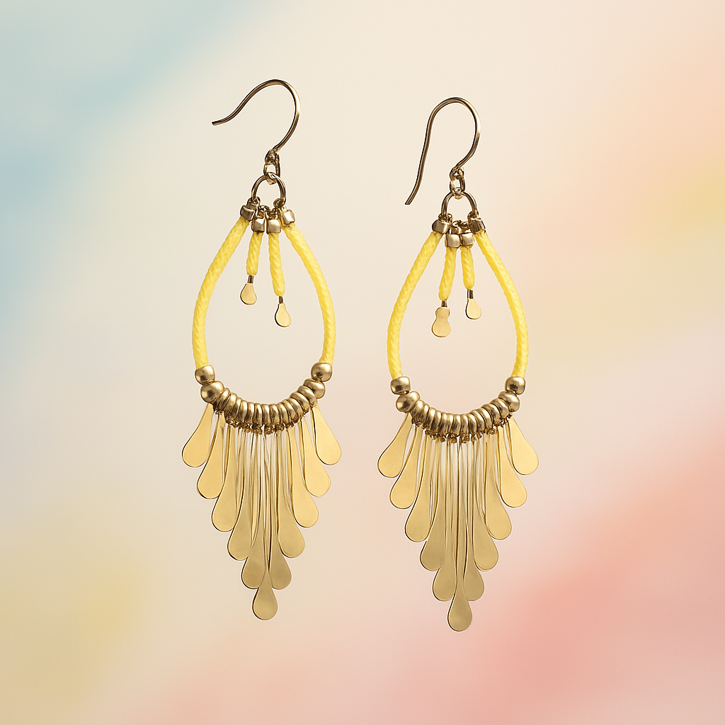 Sunny Glow Handmade Earrings Garud Wear