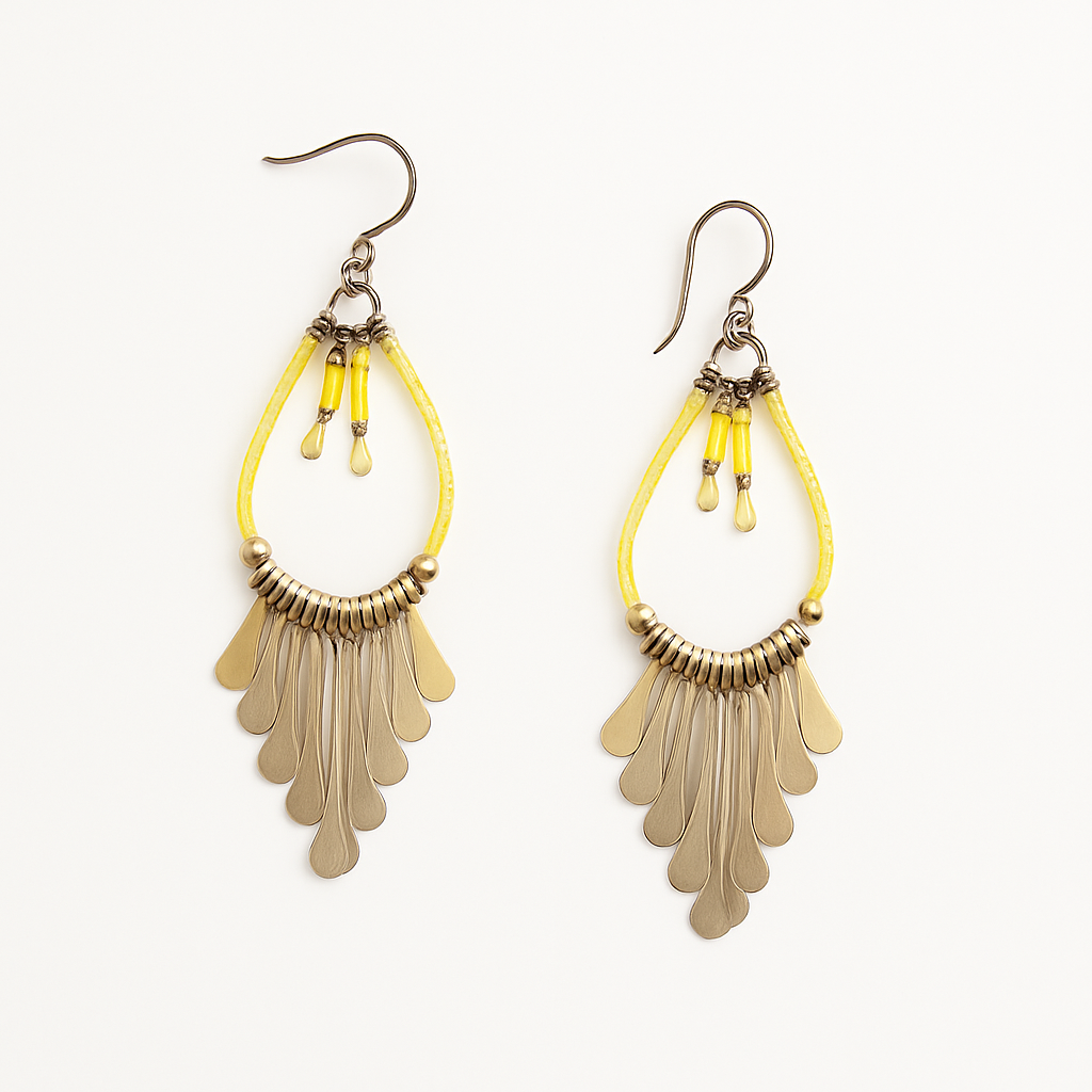 Sunny Glow Handmade Earrings Garud Wear