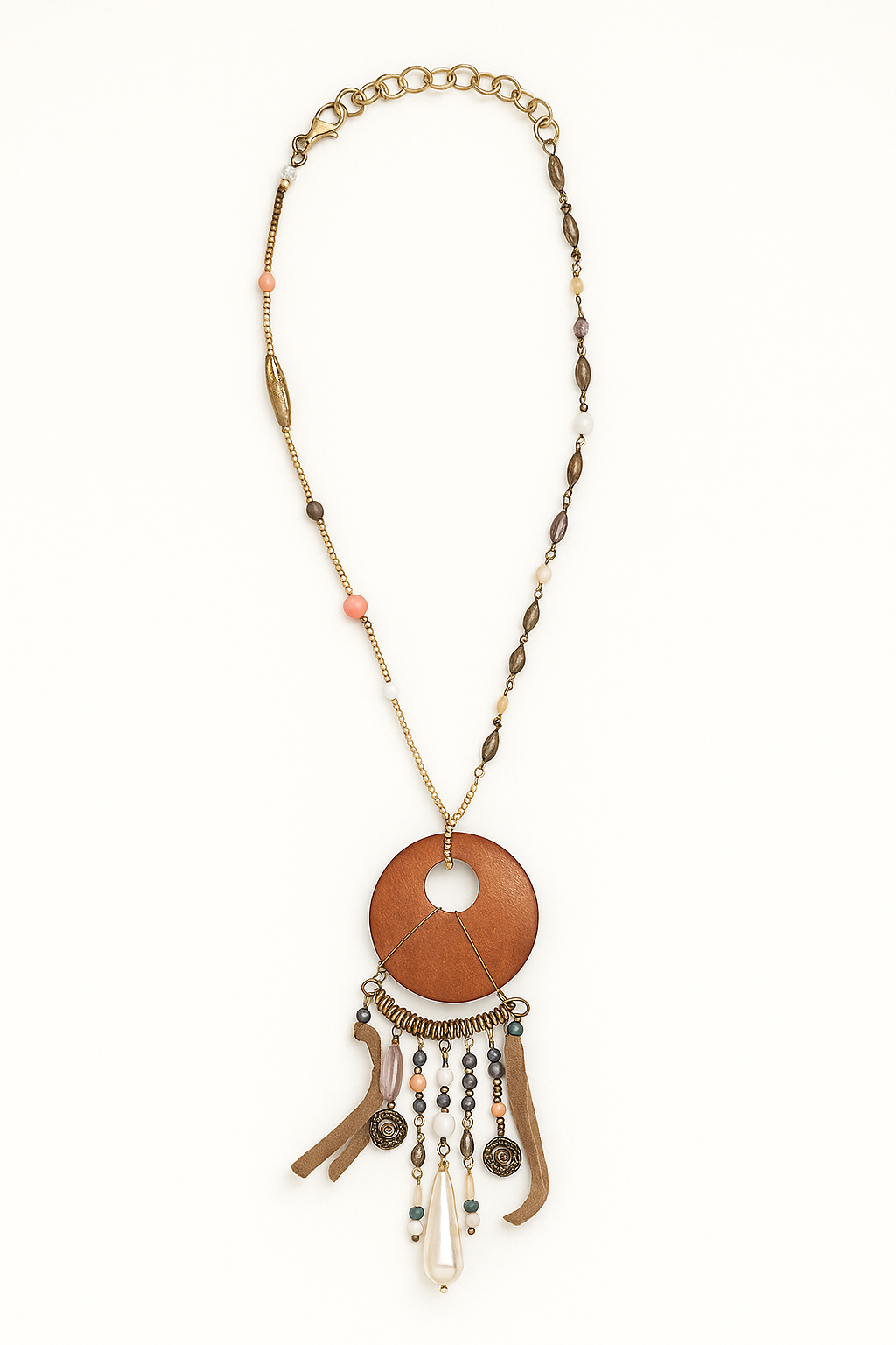Wood charm necklace Garud Wear