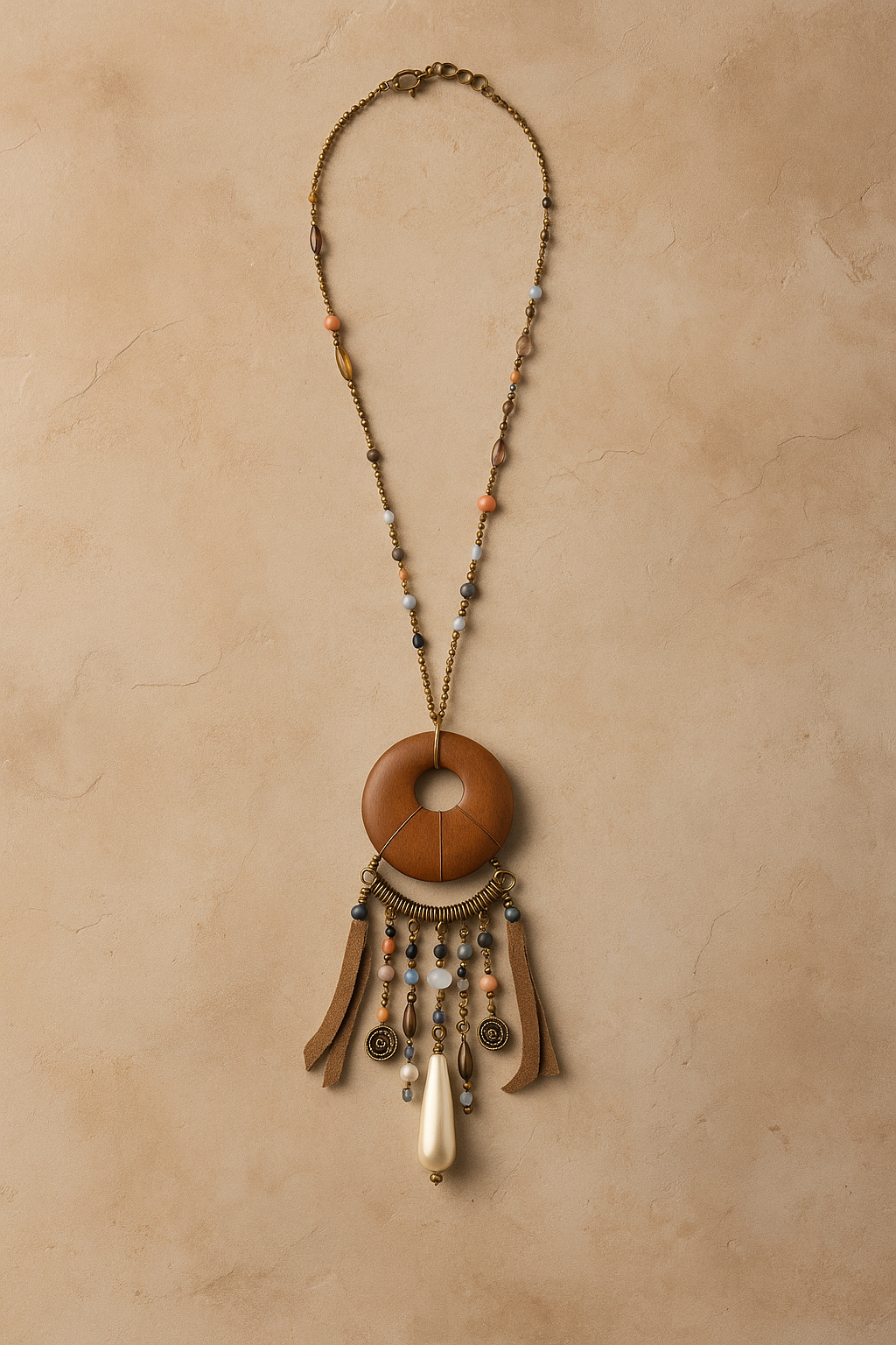 Wood charm necklace Garud Wear