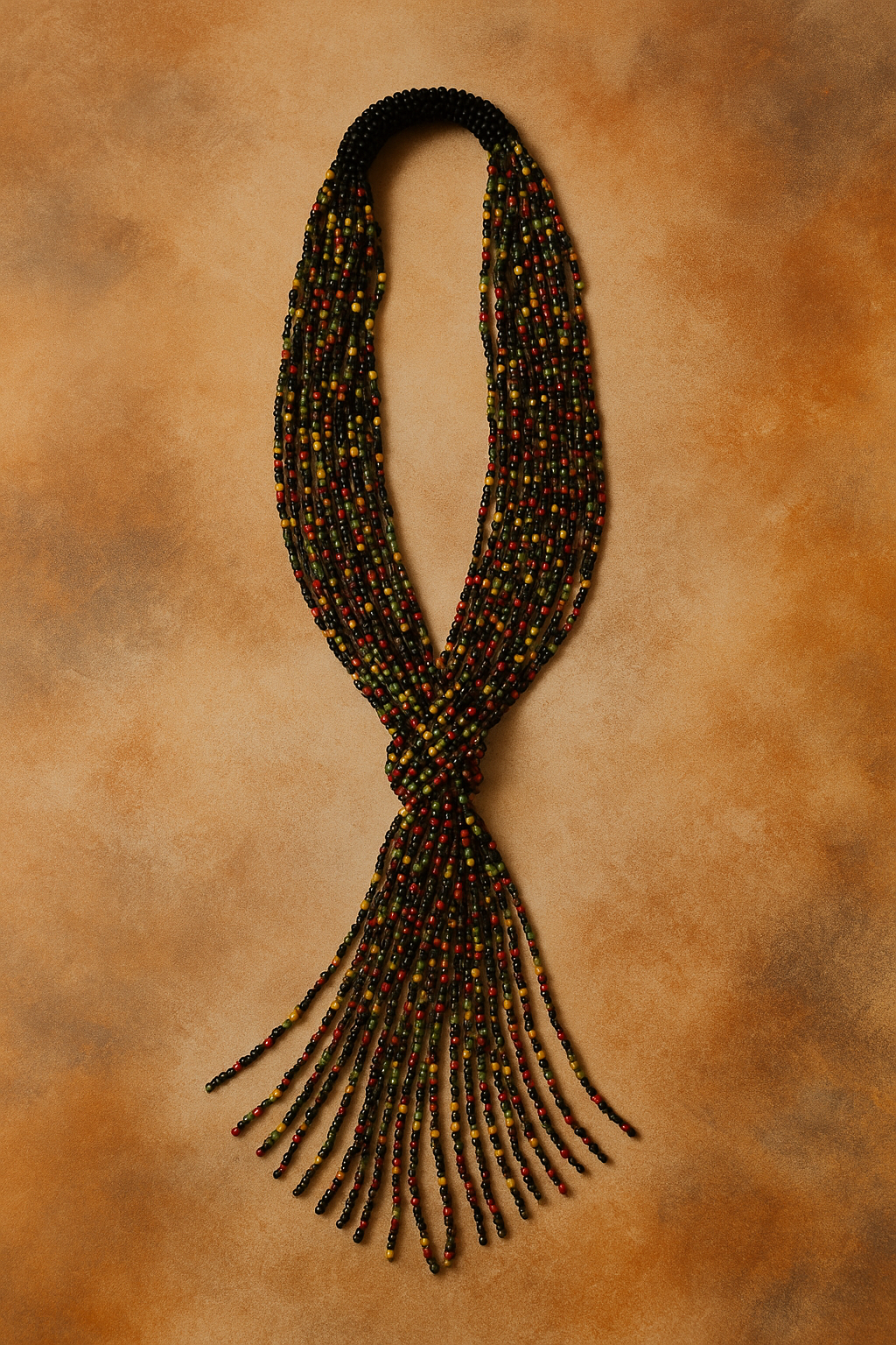 Vibrant Harmony Handmade Beaded Necklace Garud Wear