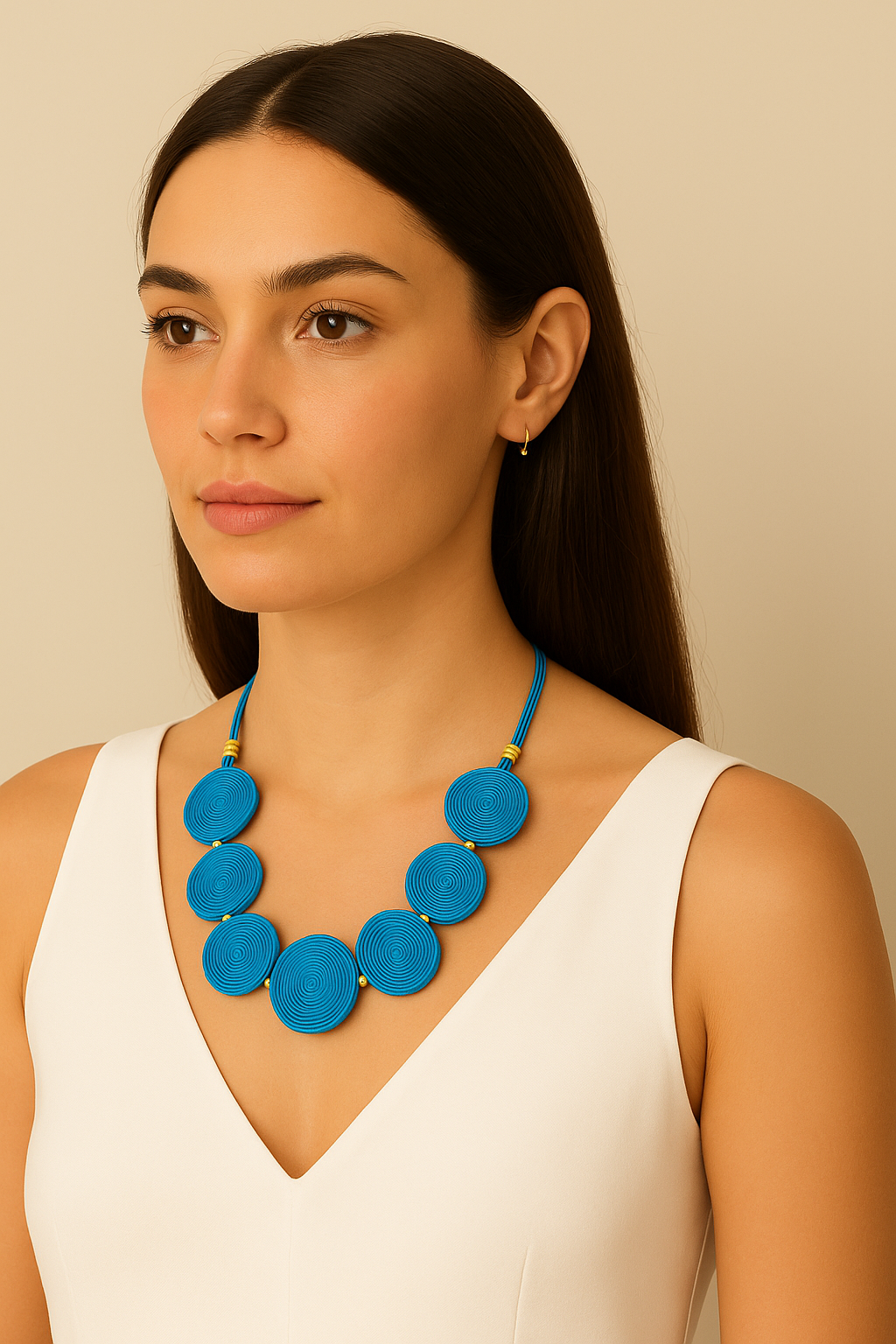 Eco Breeze Raffia Necklace Garud Wear