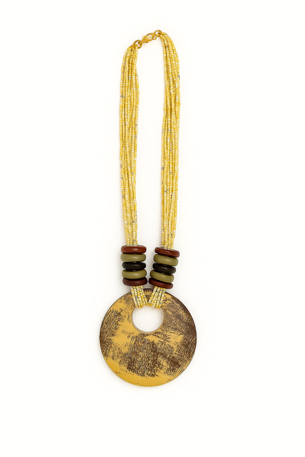 Sunlit Harmony Wooden Necklace Garud Wear