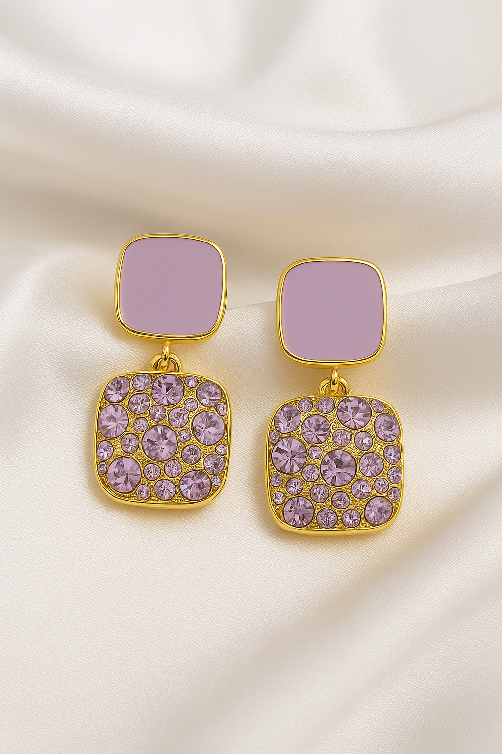 Lavender Glow Studs Garud Wear