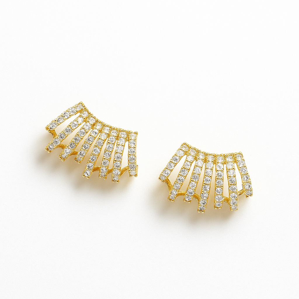 Golden Grace Cuff Earrings Garud Wear