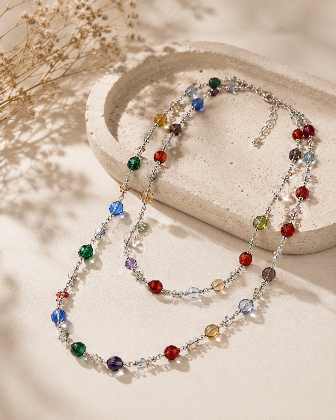 Handcrafted glass beaded necklace Garud Wear