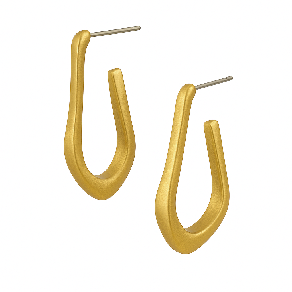 Radiant Grace Golden Earrings Garud Wear