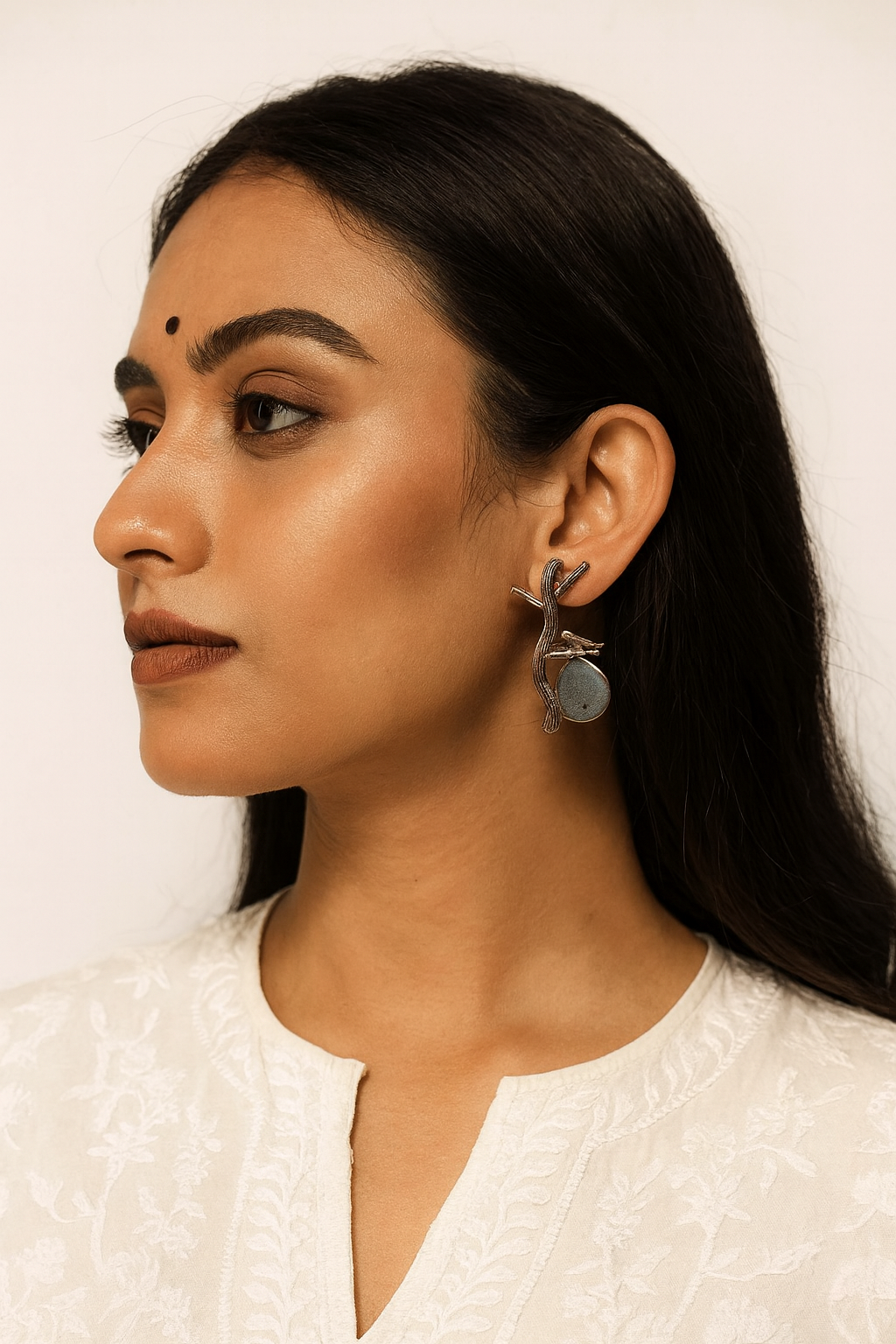 Rose Gold Dawn Bird Earrings Garud Wear