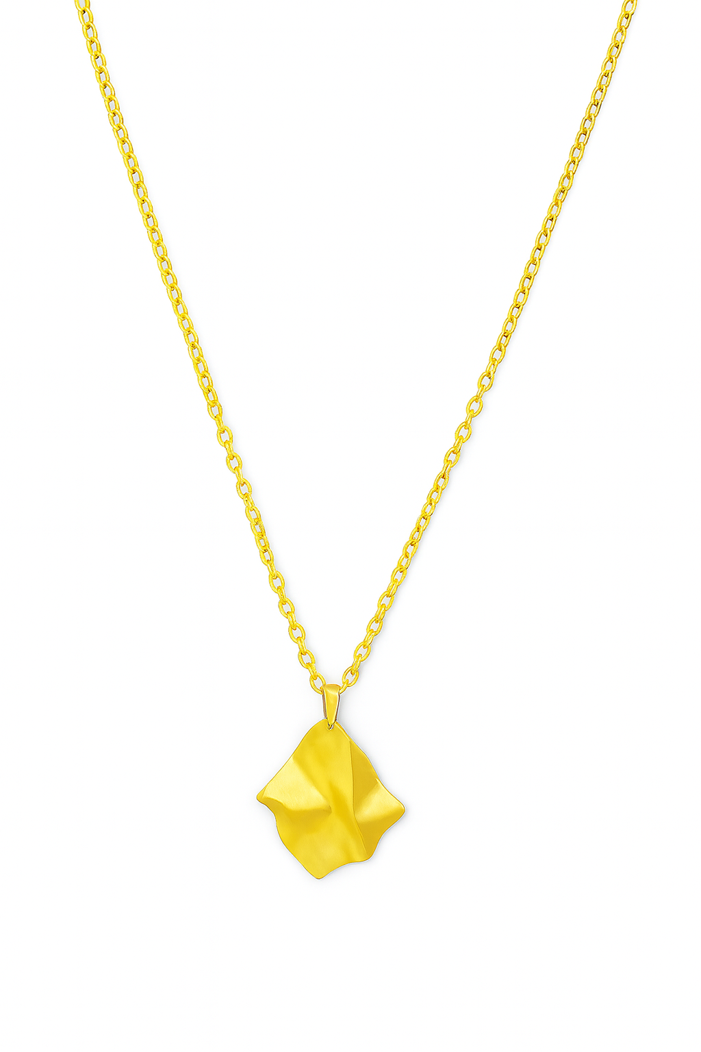 Golden Ember Beaten Brass Necklace Garud Wear