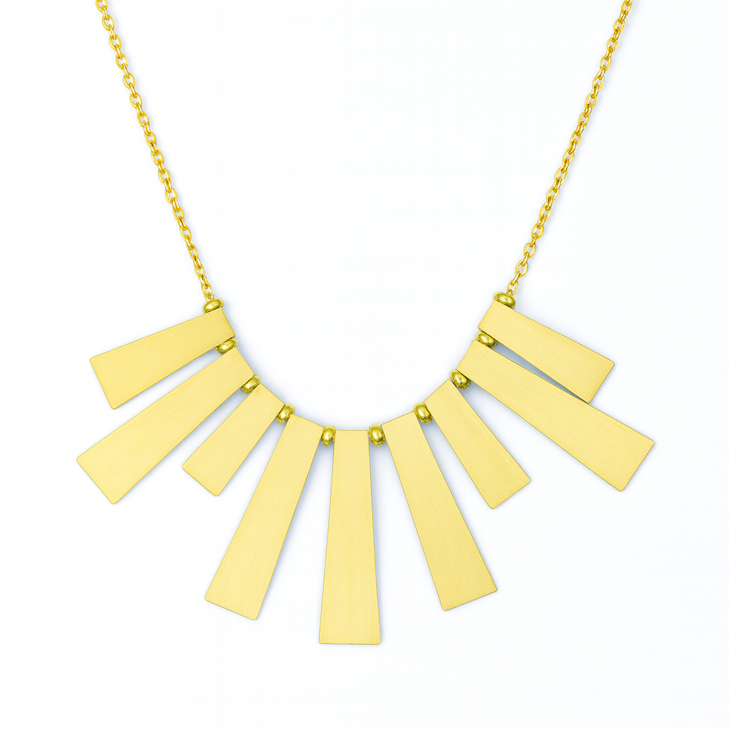 Golden Glow German Brass Necklace Garud Wear