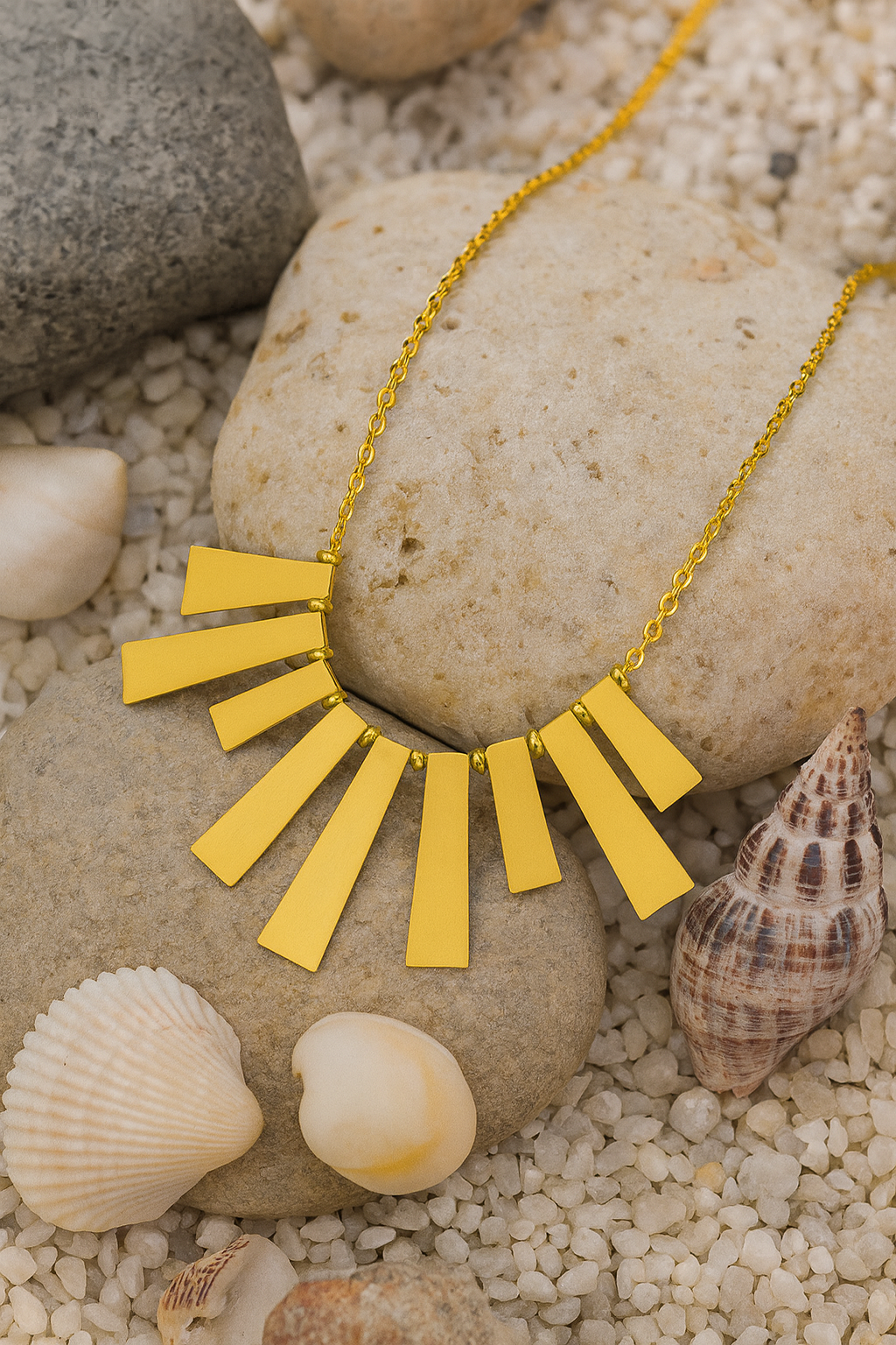 Golden Glow German Brass Necklace Garud Wear