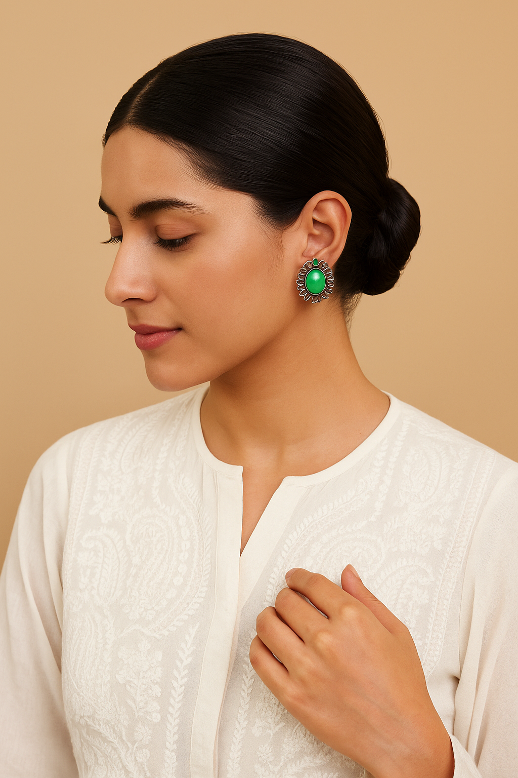 Moss Green Studs Garud Wear