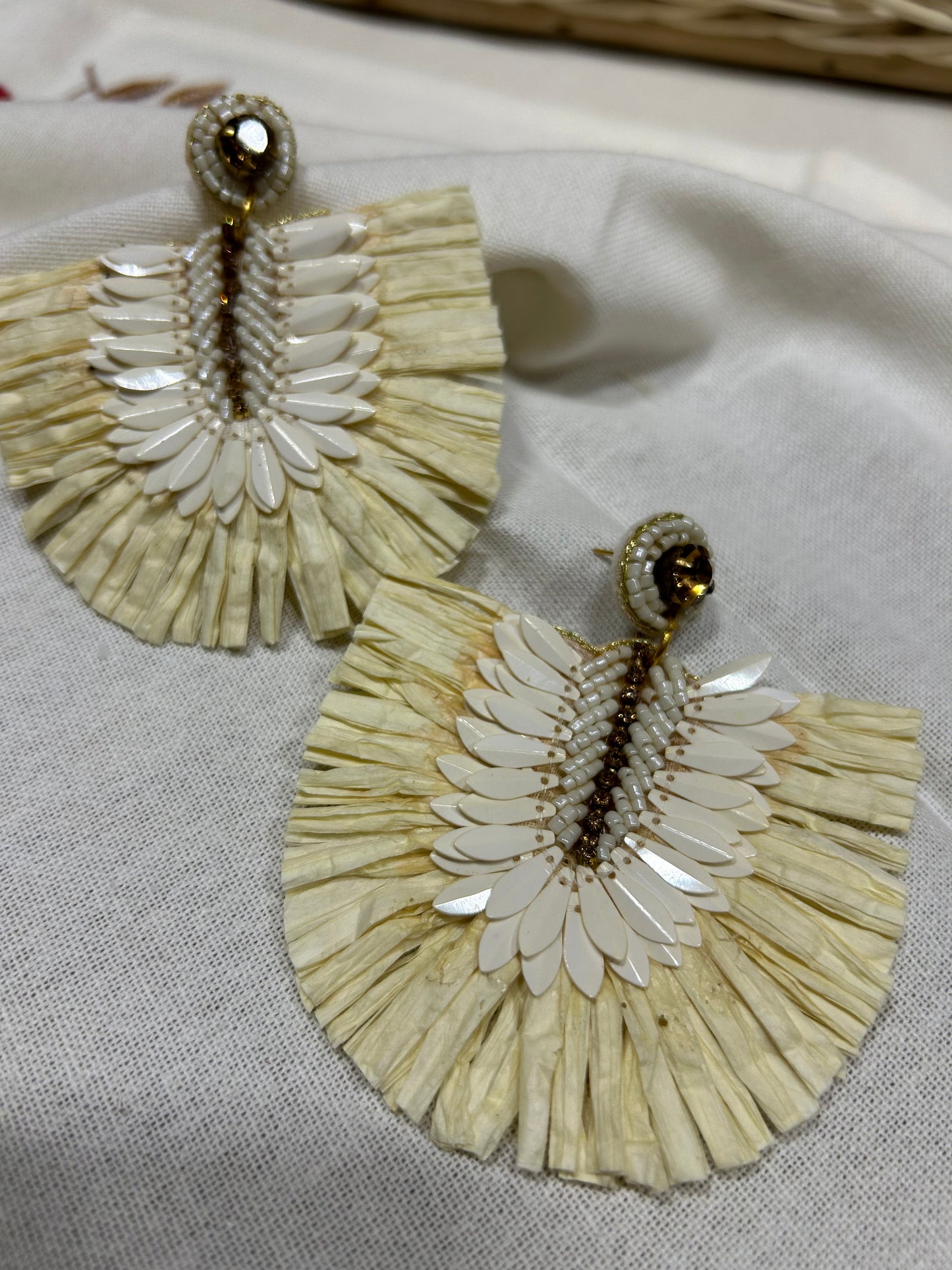 Raffia Delighted Earrings - Garud Wear
