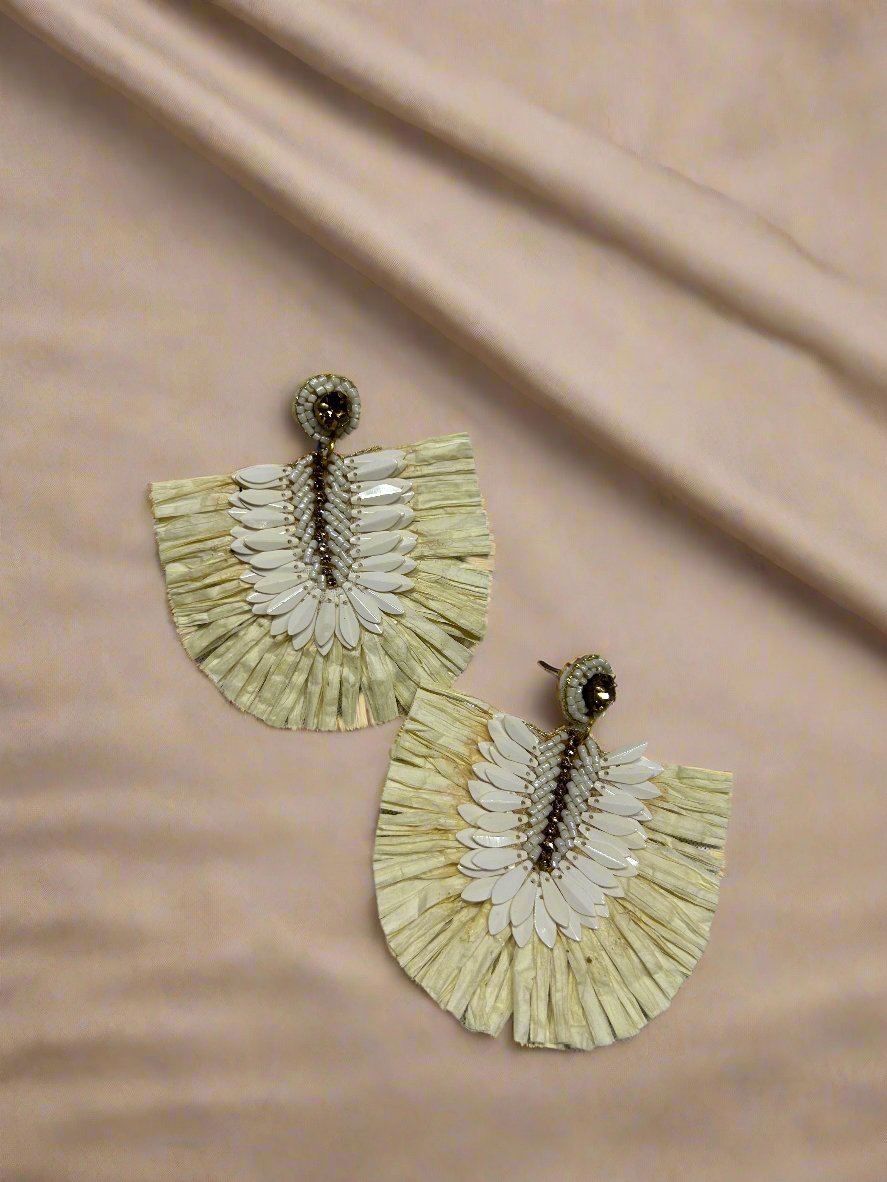 Raffia Delighted Earrings - Garud Wear