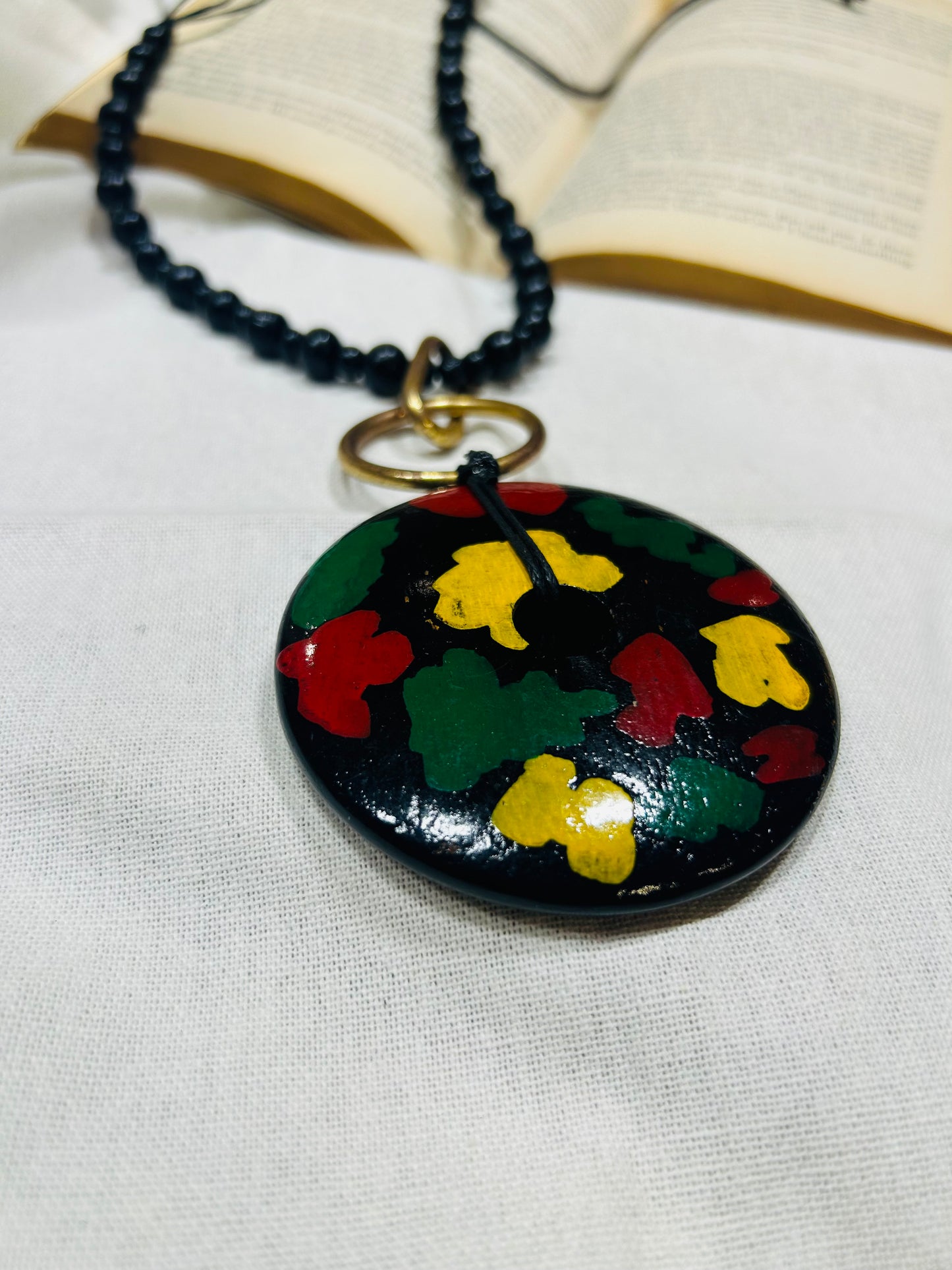 Black painted Necklace - Garud Wear