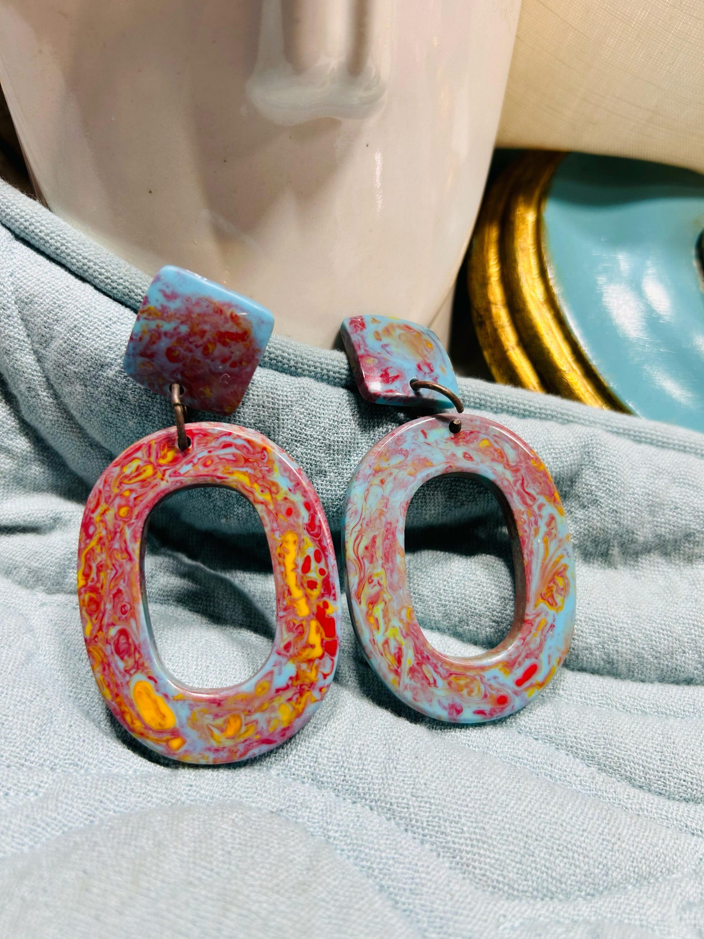 Abstract earrings Guiyaa Jewels