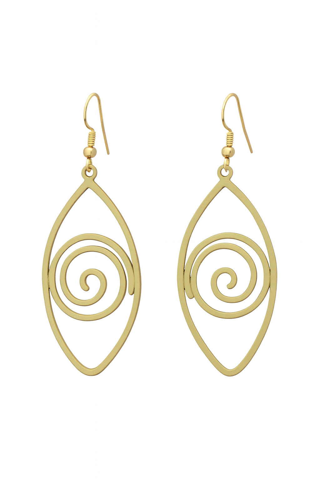 Golden Eye Drop Earrings Garud Wear