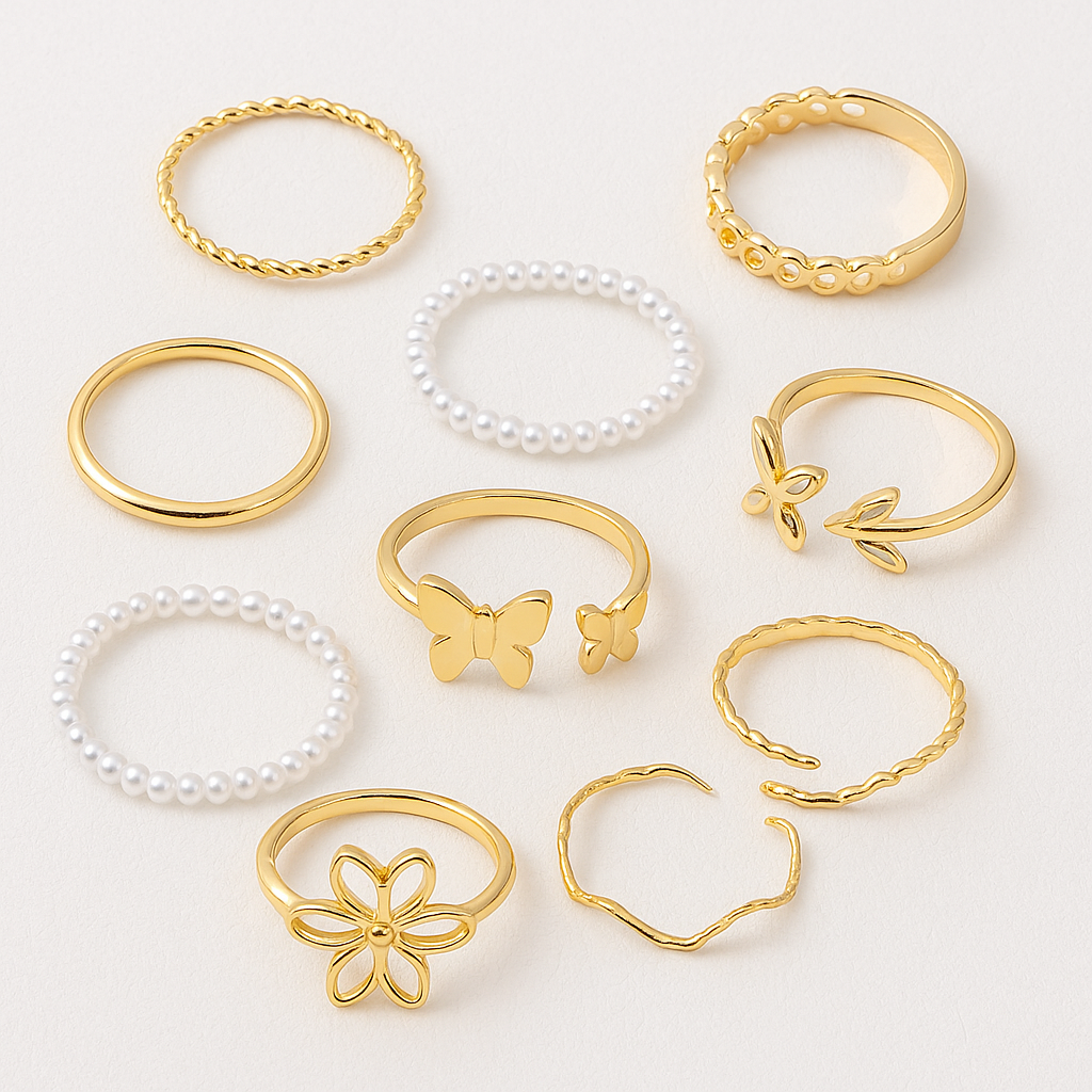Golden Harmony Ring Set Garud Wear