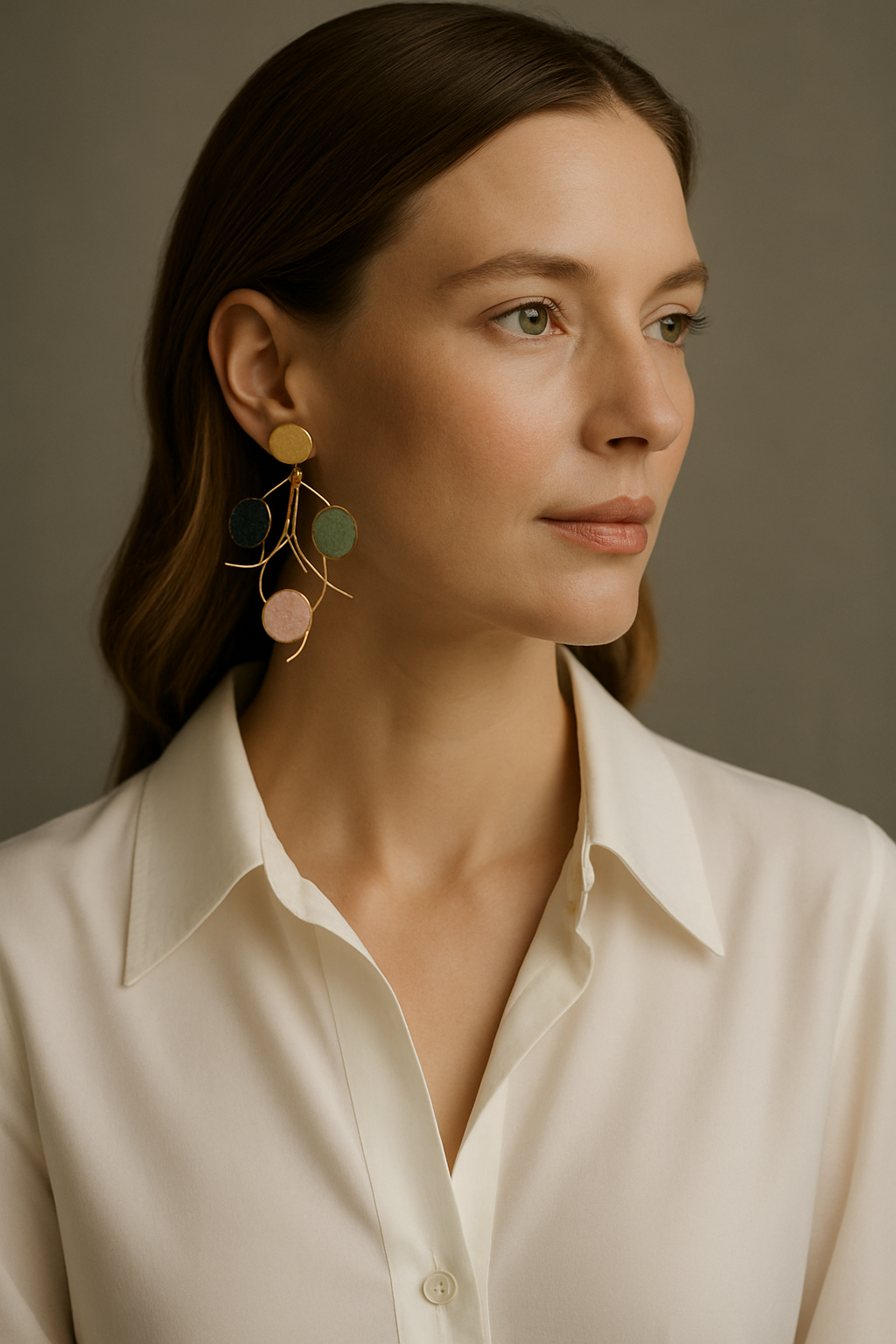 Radiant Harmony Multi-Color Stone Earrings Garud Wear