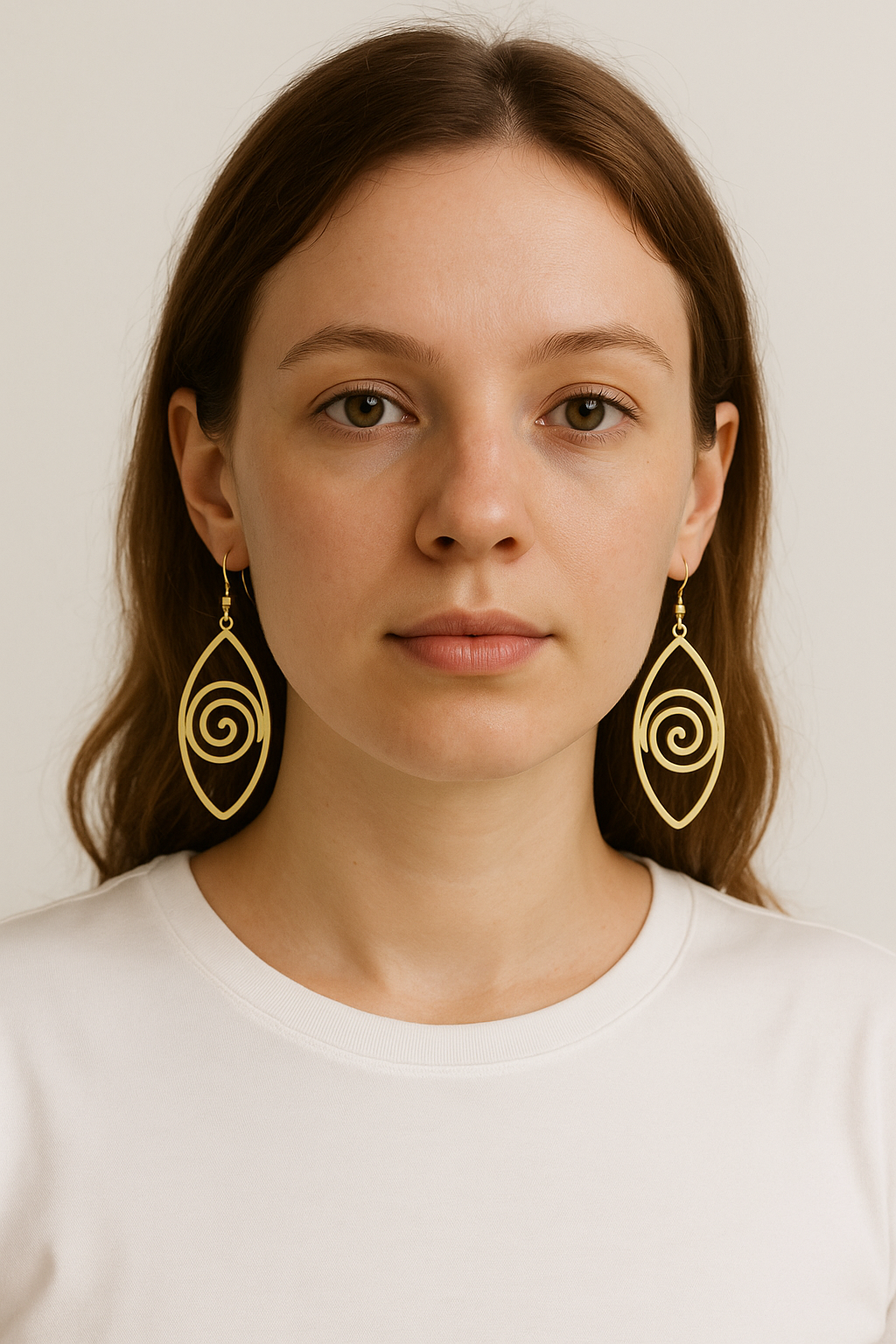 Golden Eye Drop Earrings Garud Wear