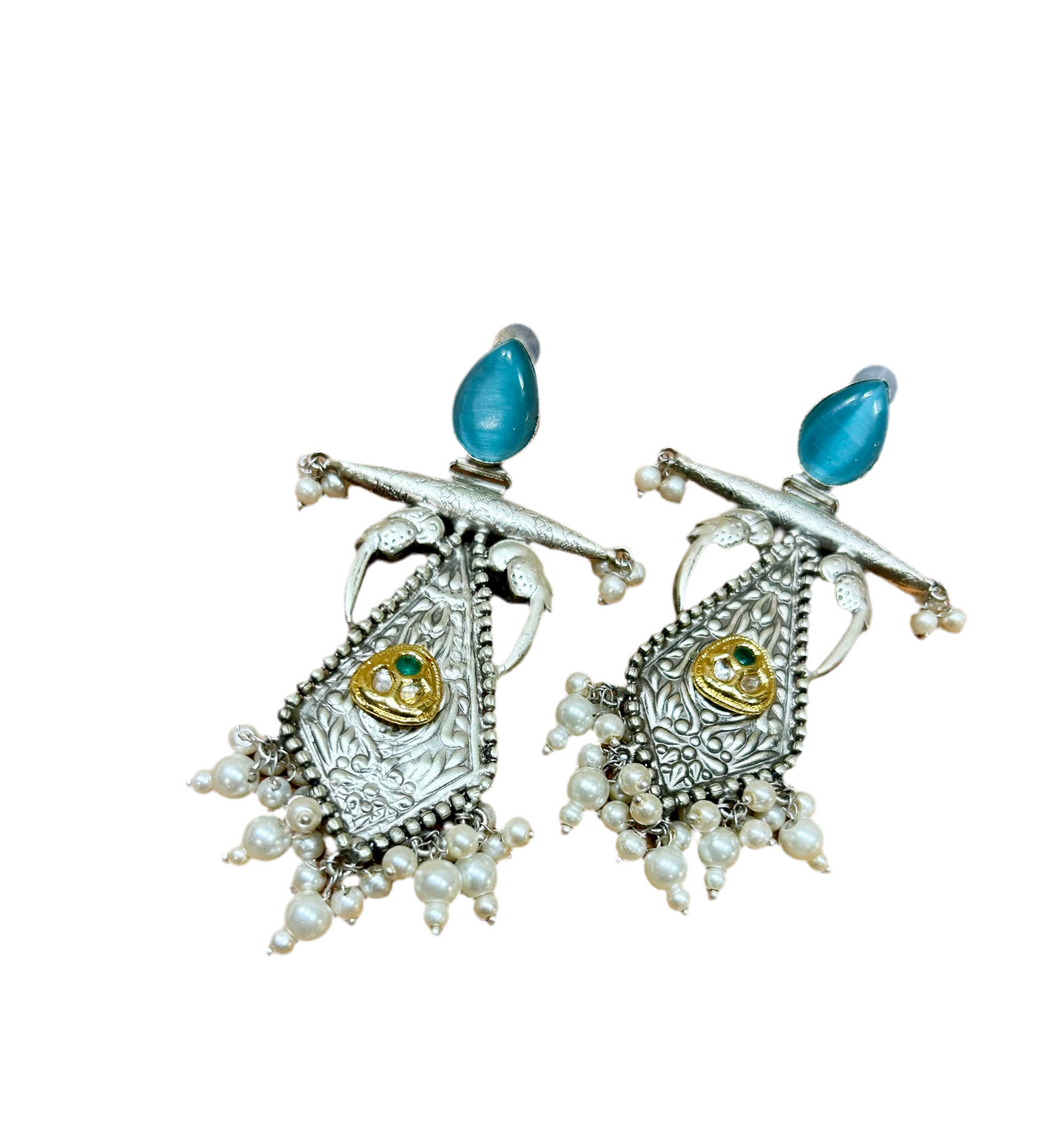 Blue Mirage earrings Garud Wear