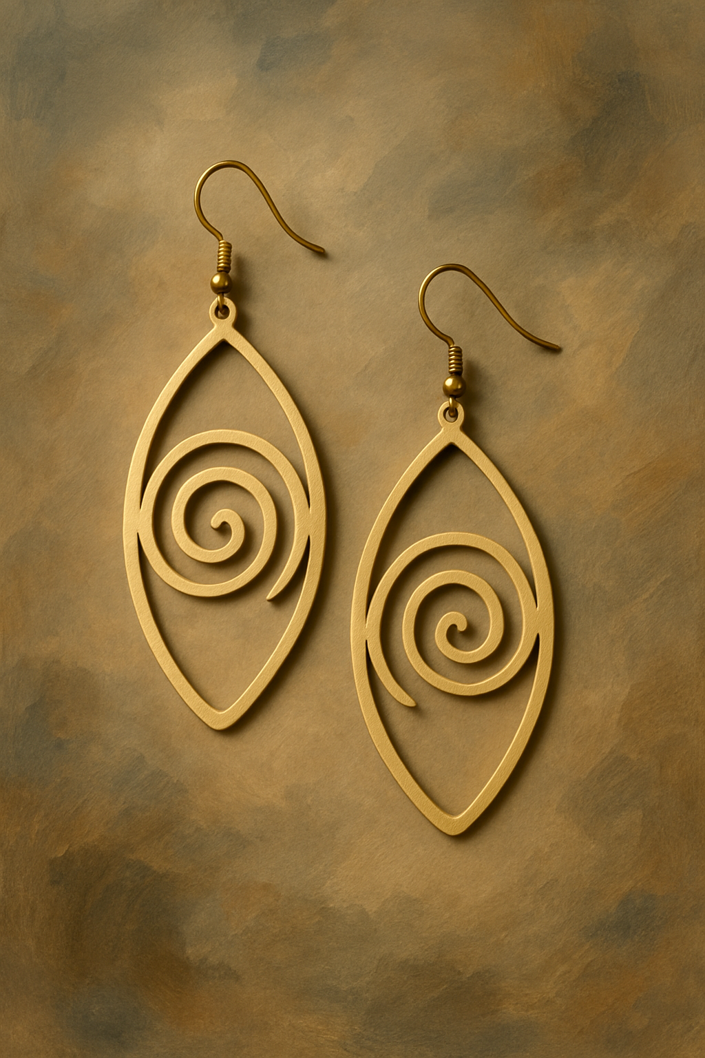 Golden Eye Drop Earrings Garud Wear