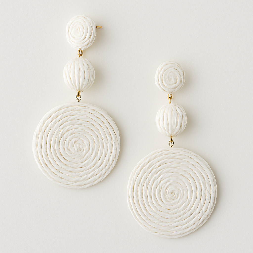 White Raffia Garud Wear