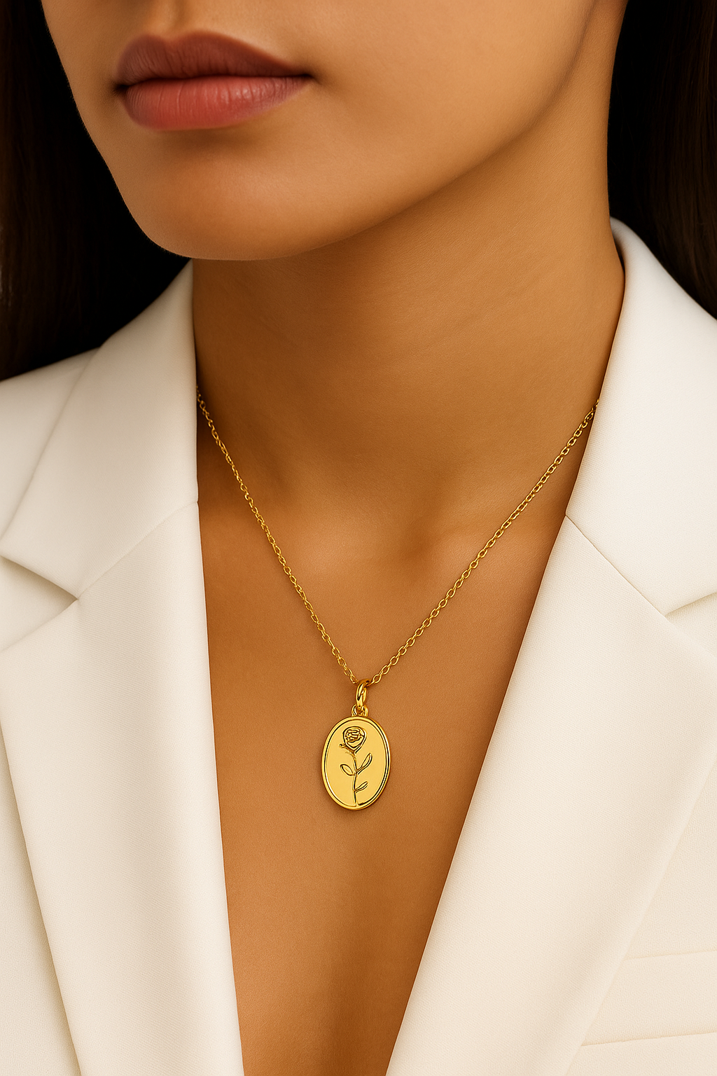 Flower Pendant Necklace Garud Wear