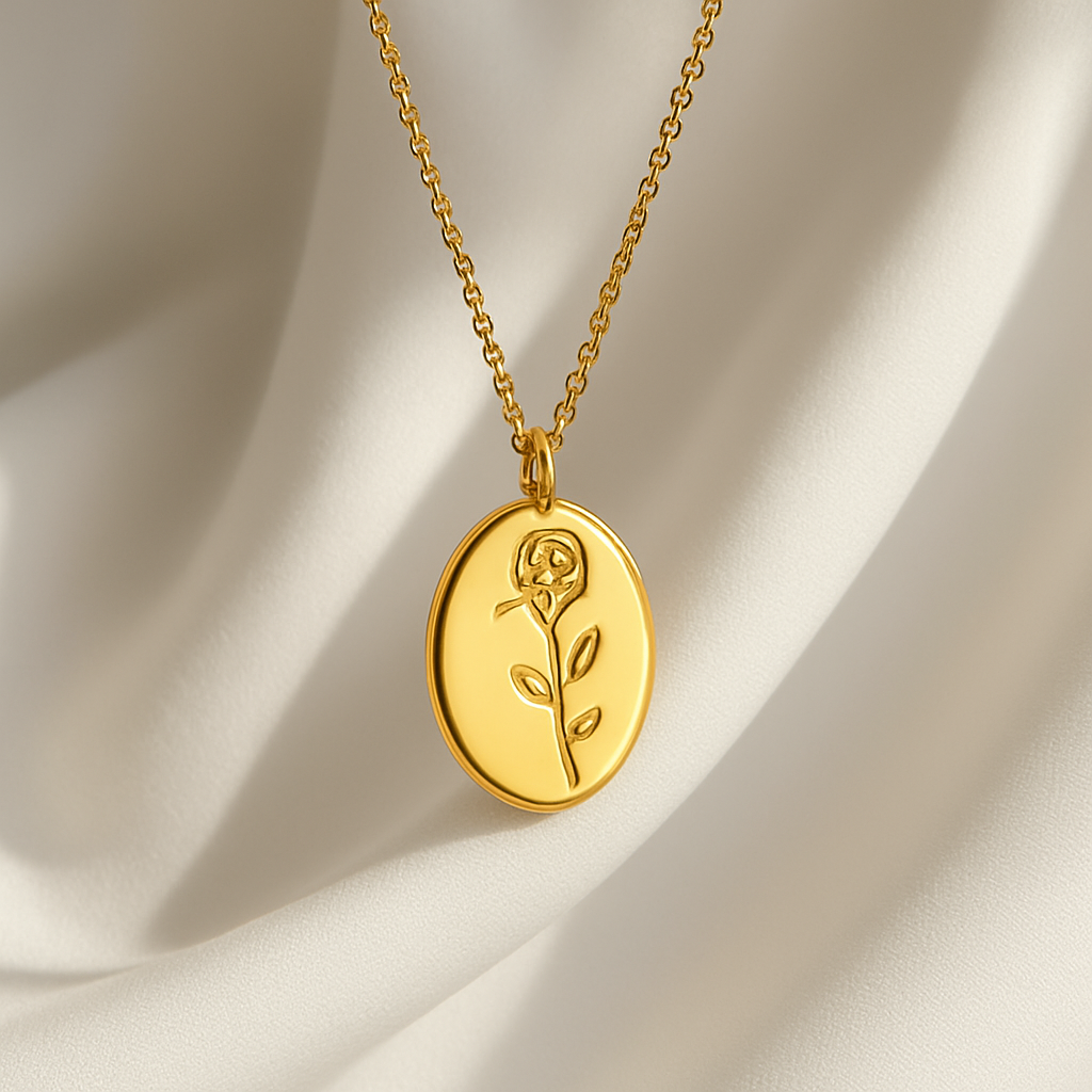 Flower Pendant Necklace Garud Wear
