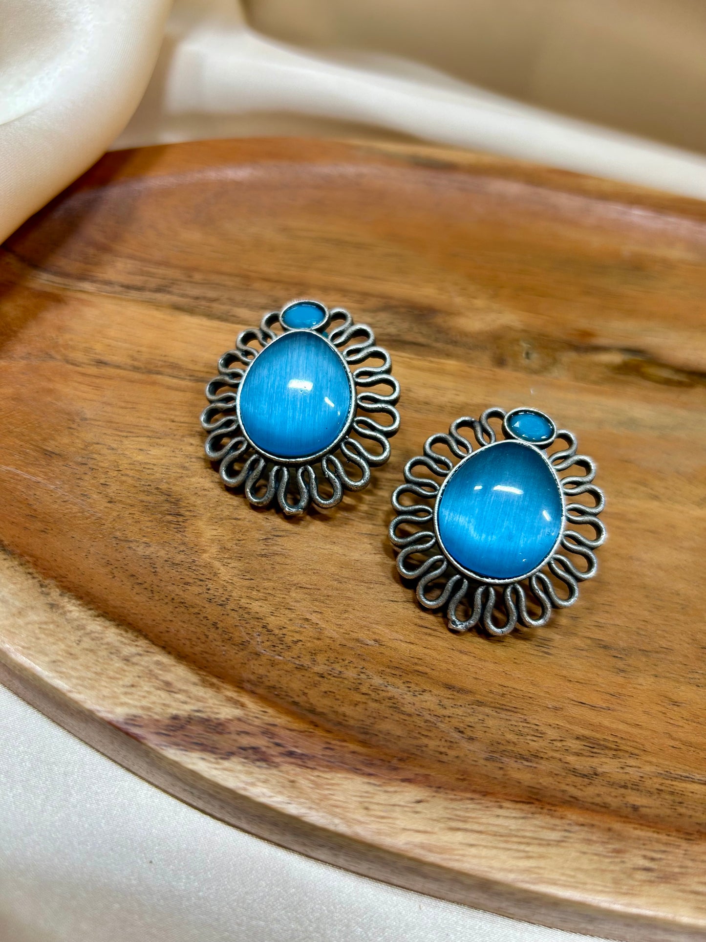 Blue Charm Studs - Garud Wear