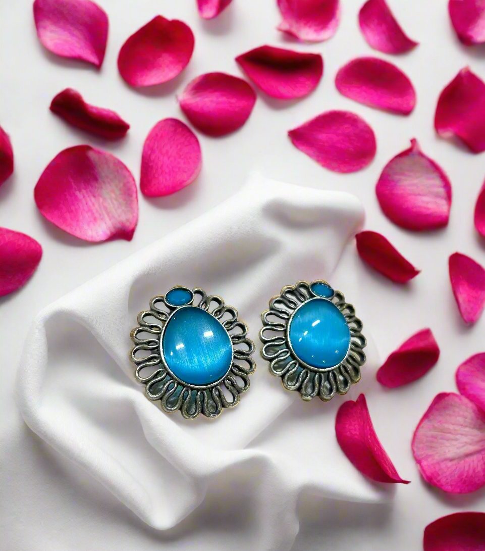 Blue Charm Studs - Garud Wear