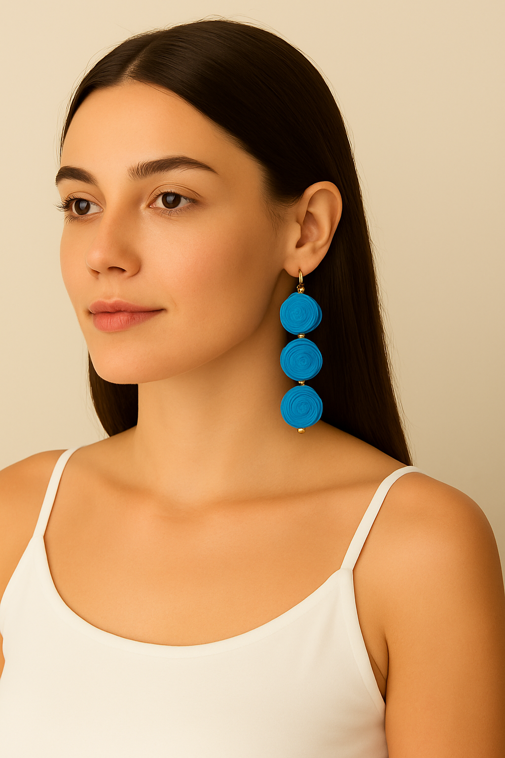 Blue Breeze Raffia Drop Earrings Garud Wear
