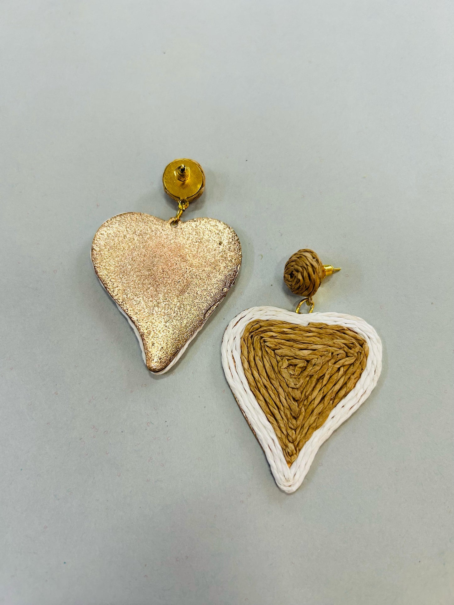 Heart Jute Earrings - Garud Wear